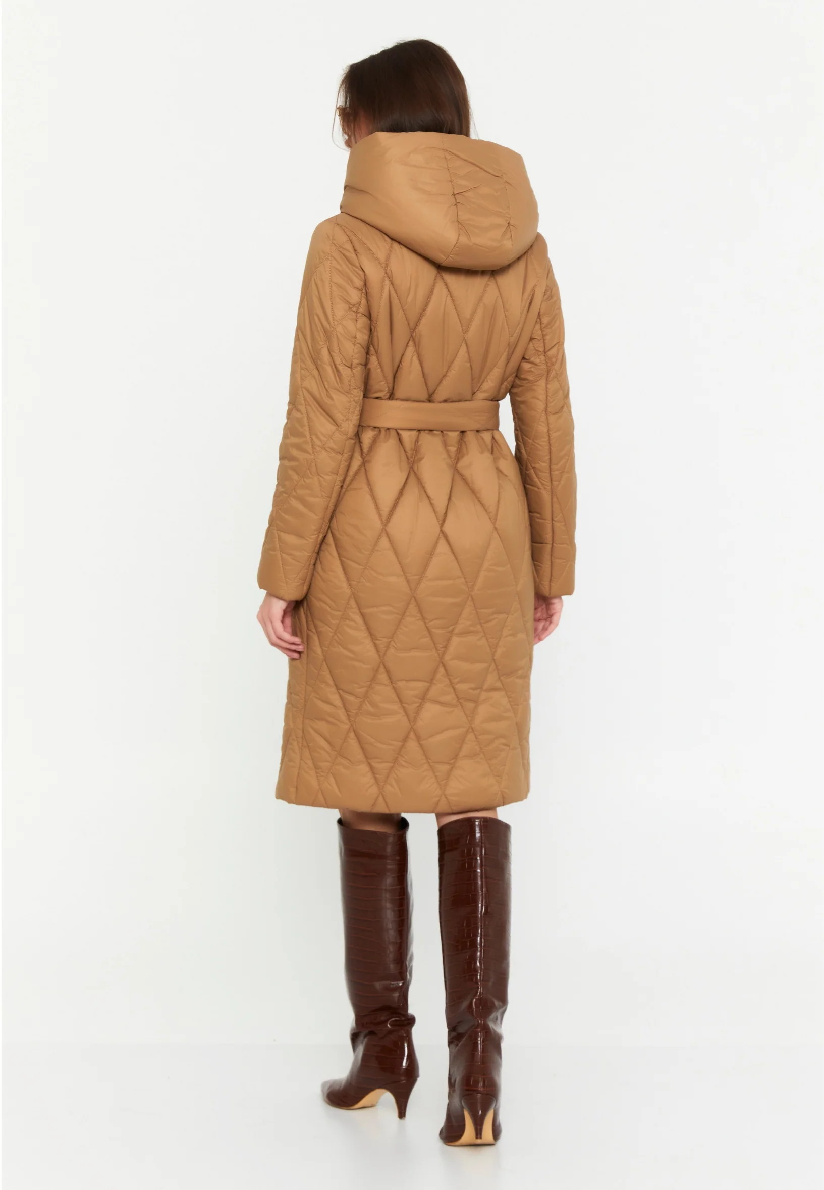 Polyester Solid Color Regular Coat cln2276 - Image 3