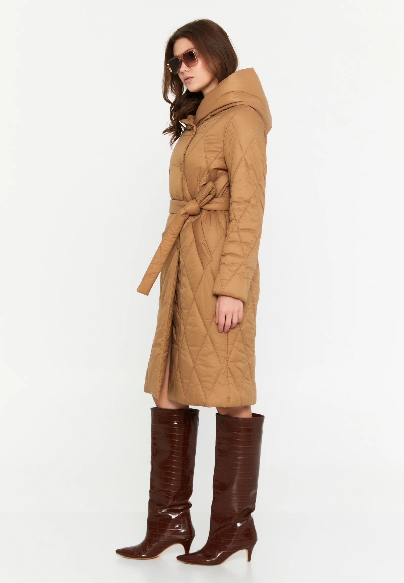 Polyester Solid Color Regular Coat cln2276 - Image 4