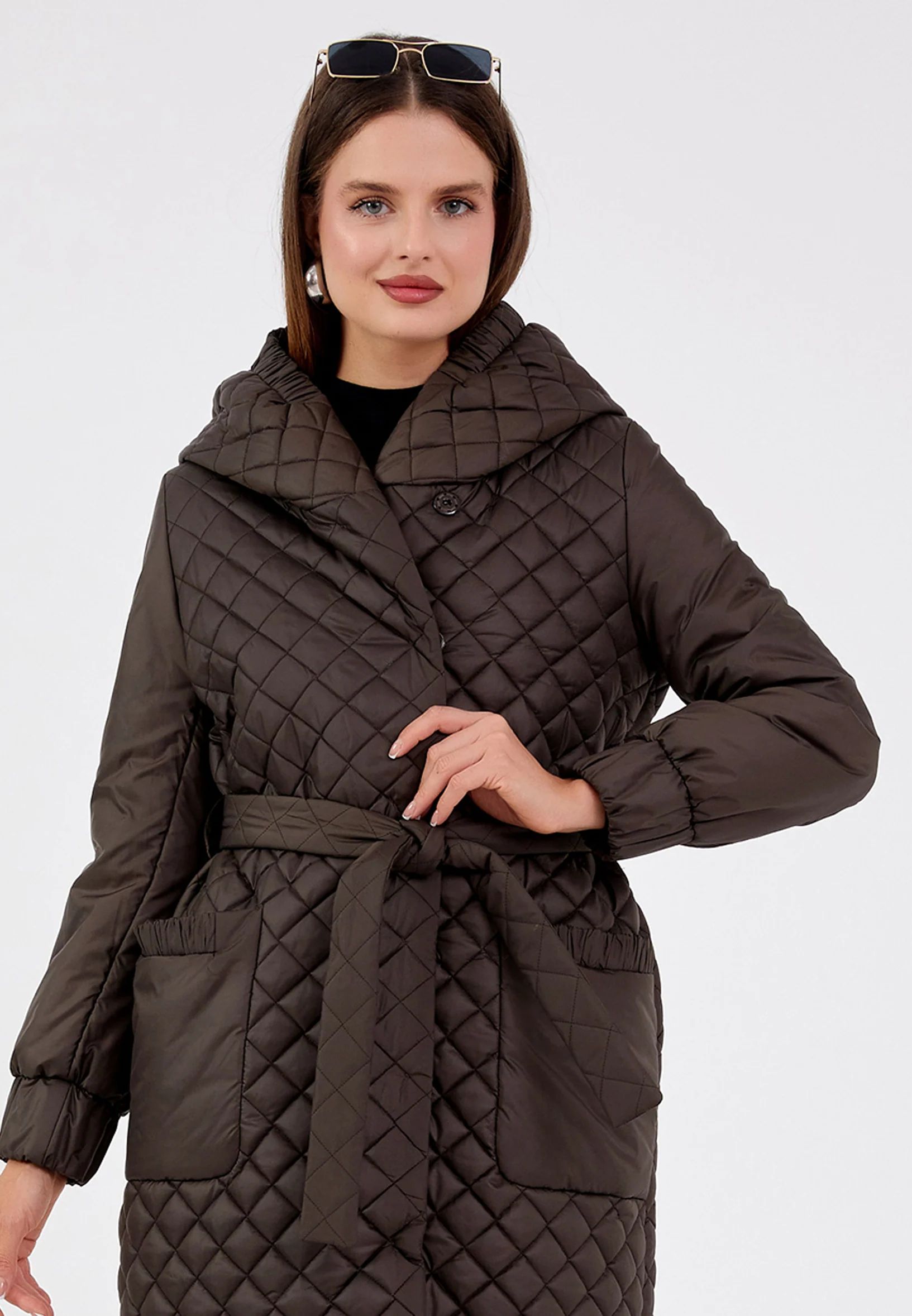 Polyester Solid Color Regular Coat cln2374