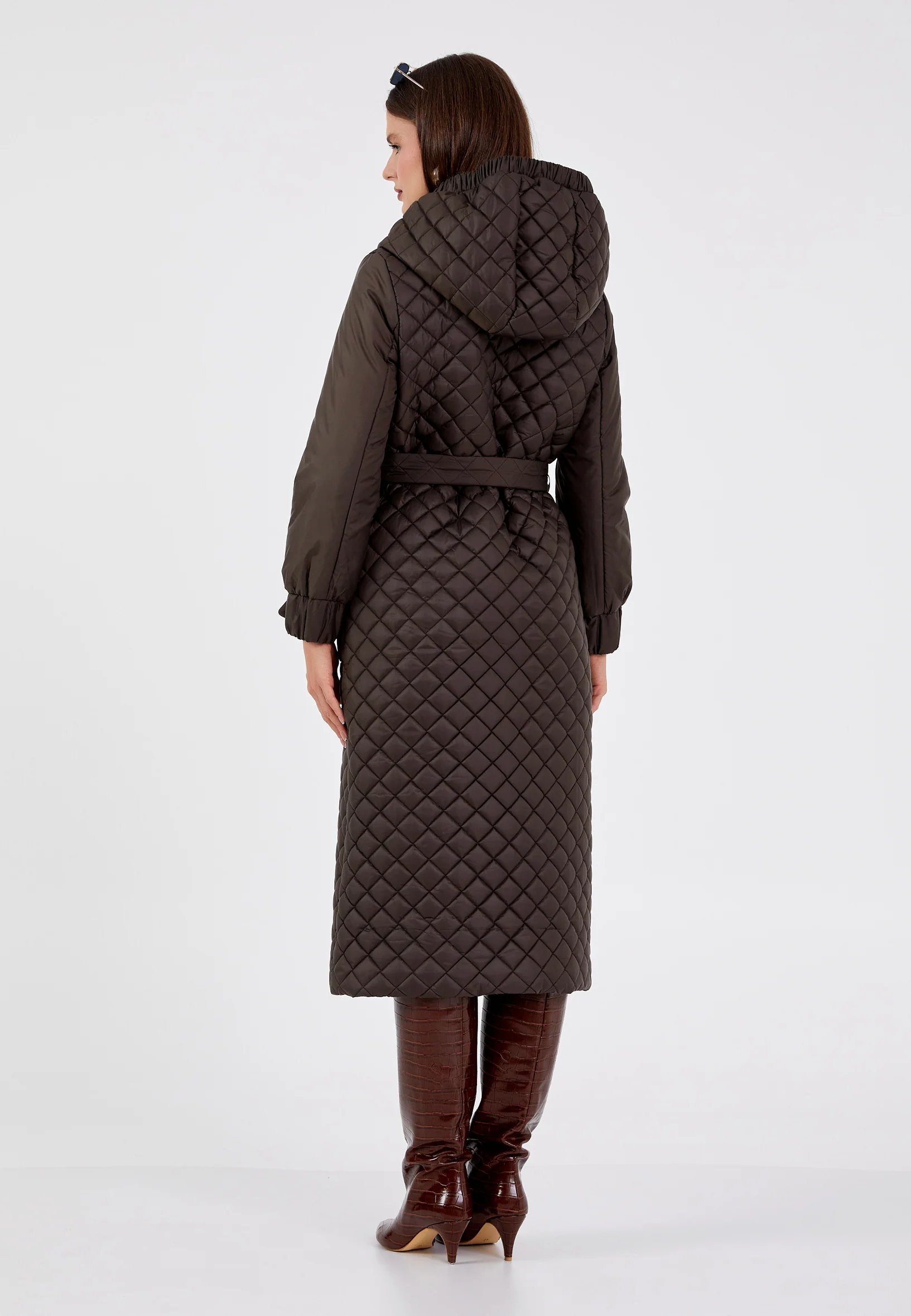 Polyester Solid Color Regular Coat cln2374 - Image 4