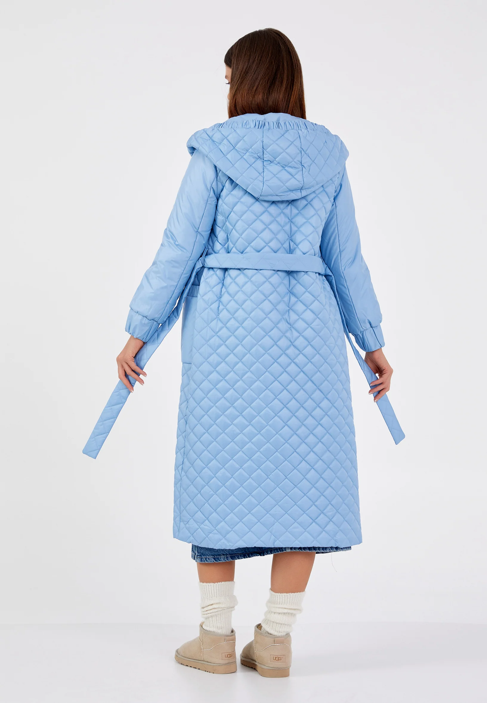 Polyester Solid Color Regular Coat cln2374 - Image 8