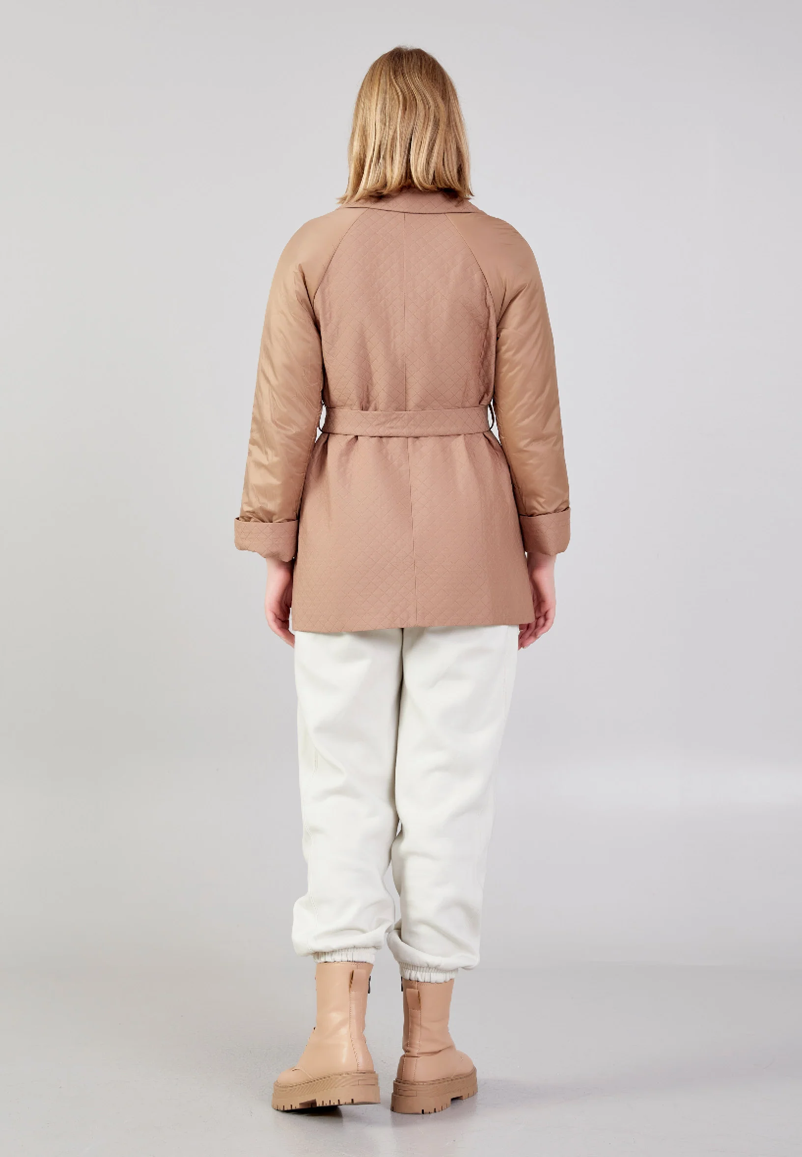 Polyester Solid Color Regular Coat cln2389 - Image 16