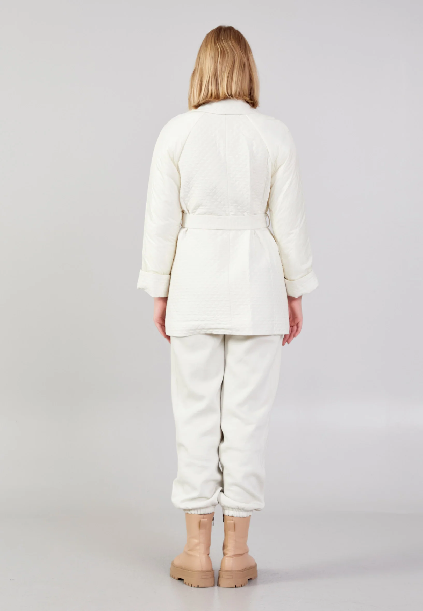 Polyester Solid Color Regular Coat cln2389 - Image 20
