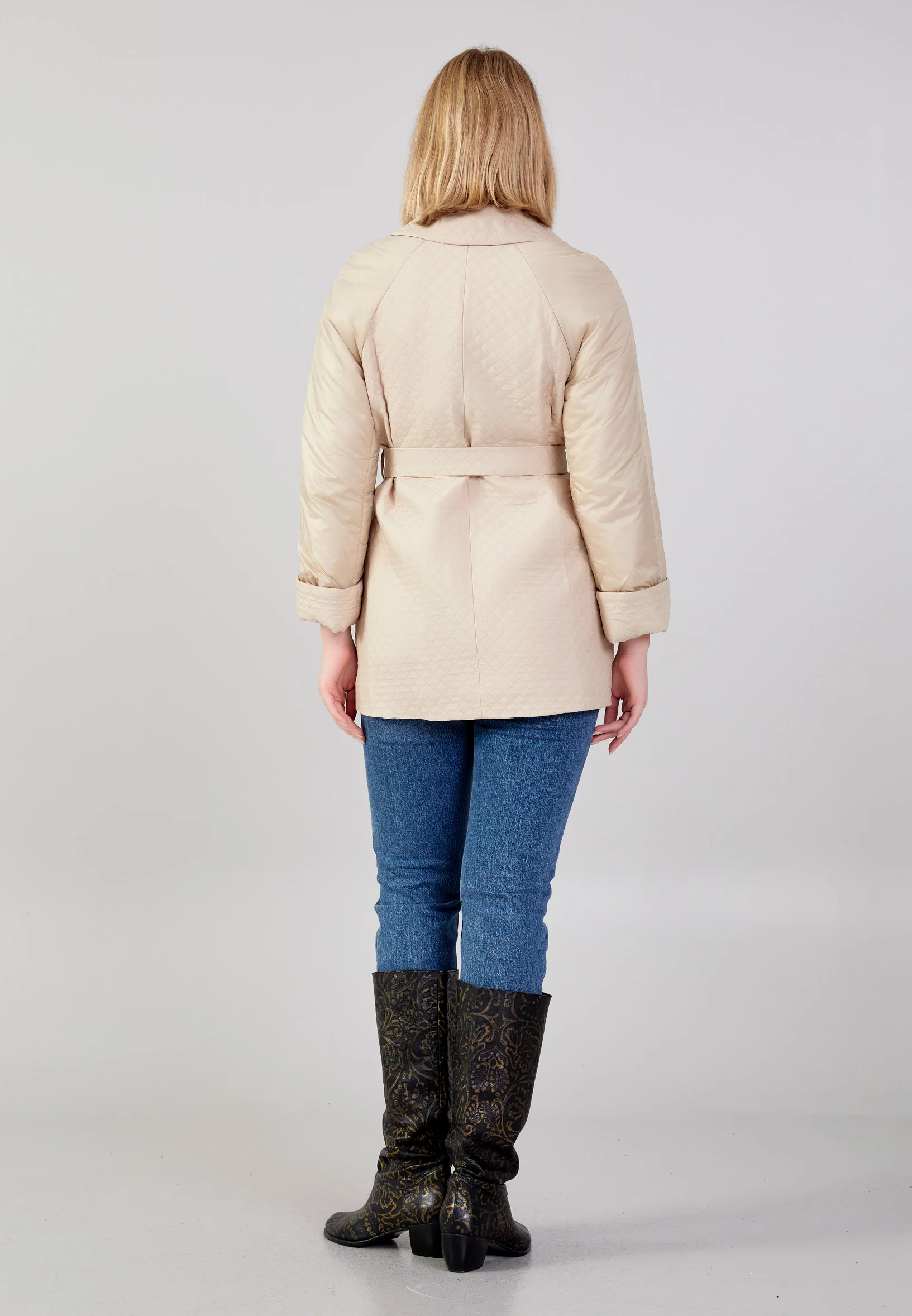 Polyester Solid Color Regular Coat cln2389 - Image 4