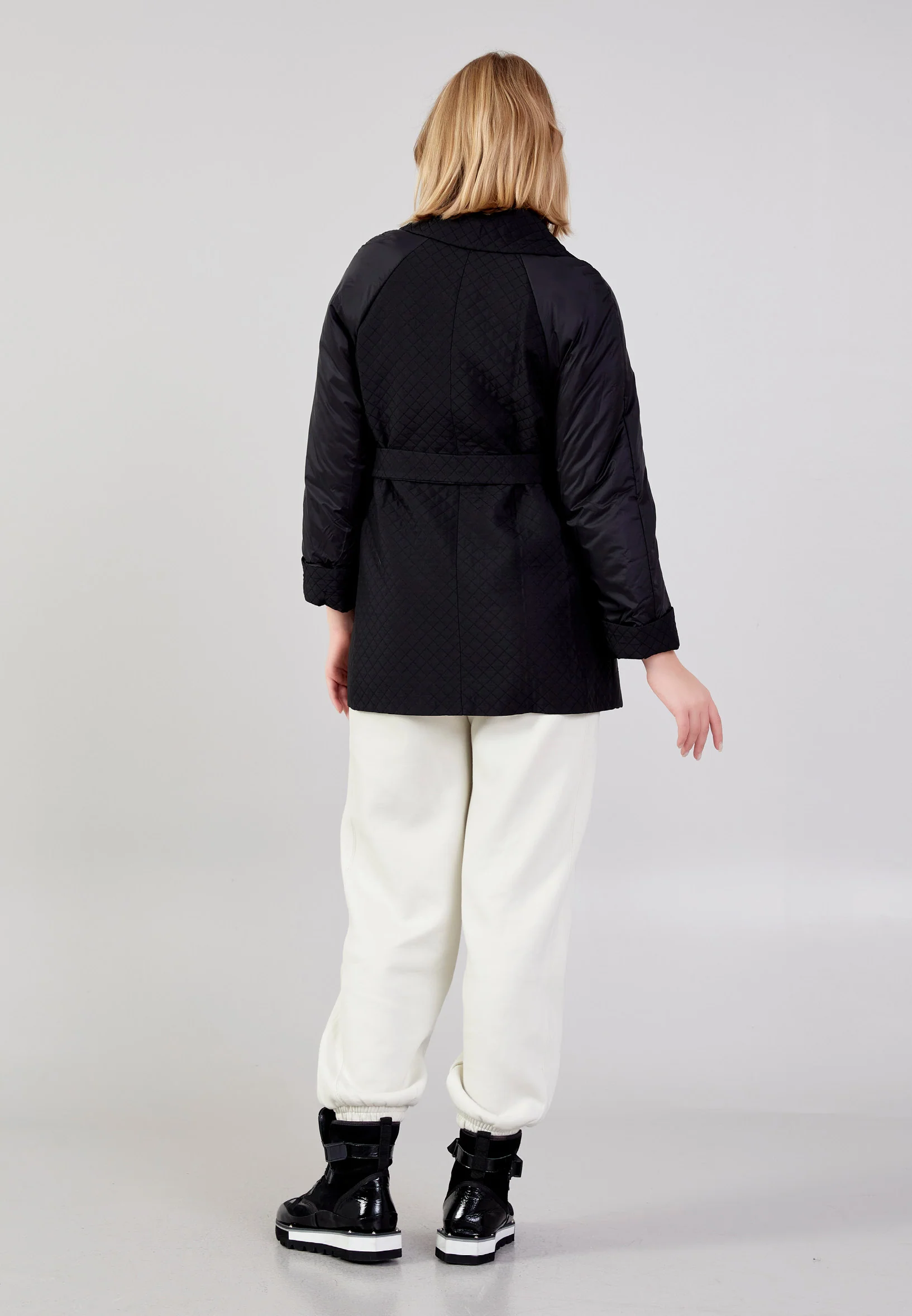 Polyester Solid Color Regular Coat cln2389 - Image 8