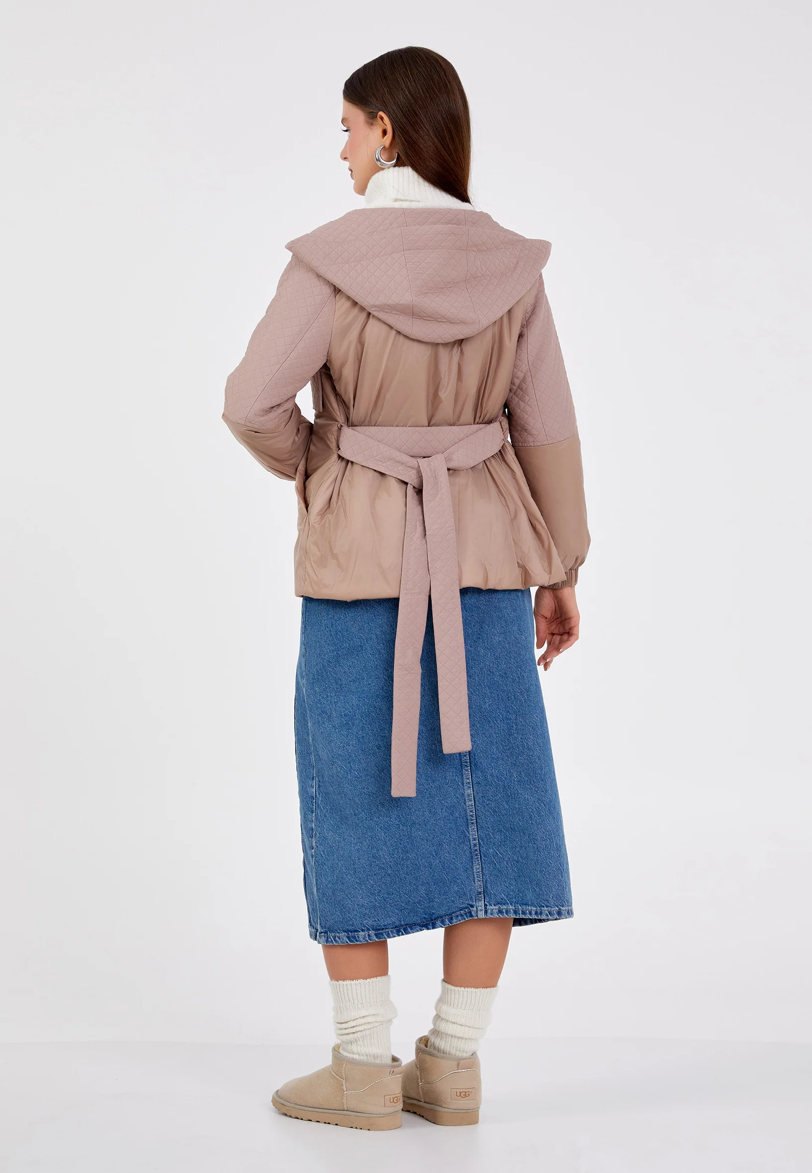 Polyester Solid Color Regular Coat cln2403 - Image 12