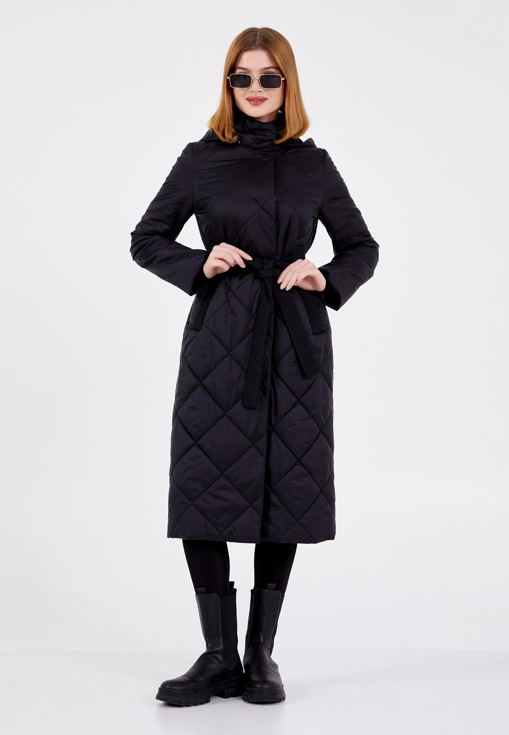 Polyester Solid Color Regular Coat cln2407 - Image 10