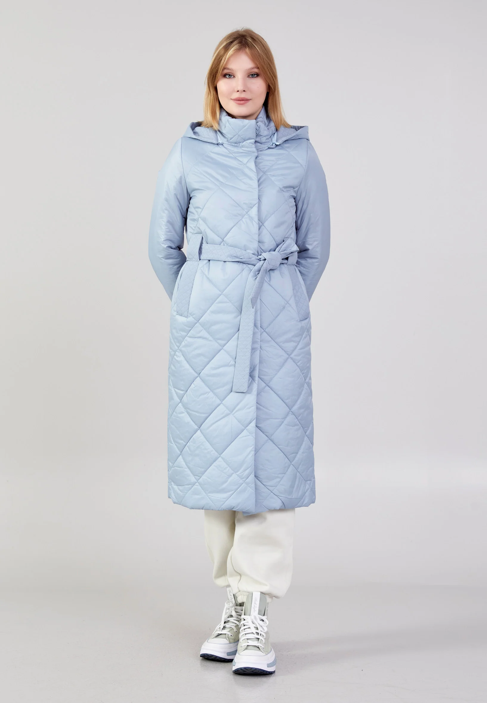 Polyester Solid Color Regular Coat cln2407 - Image 14