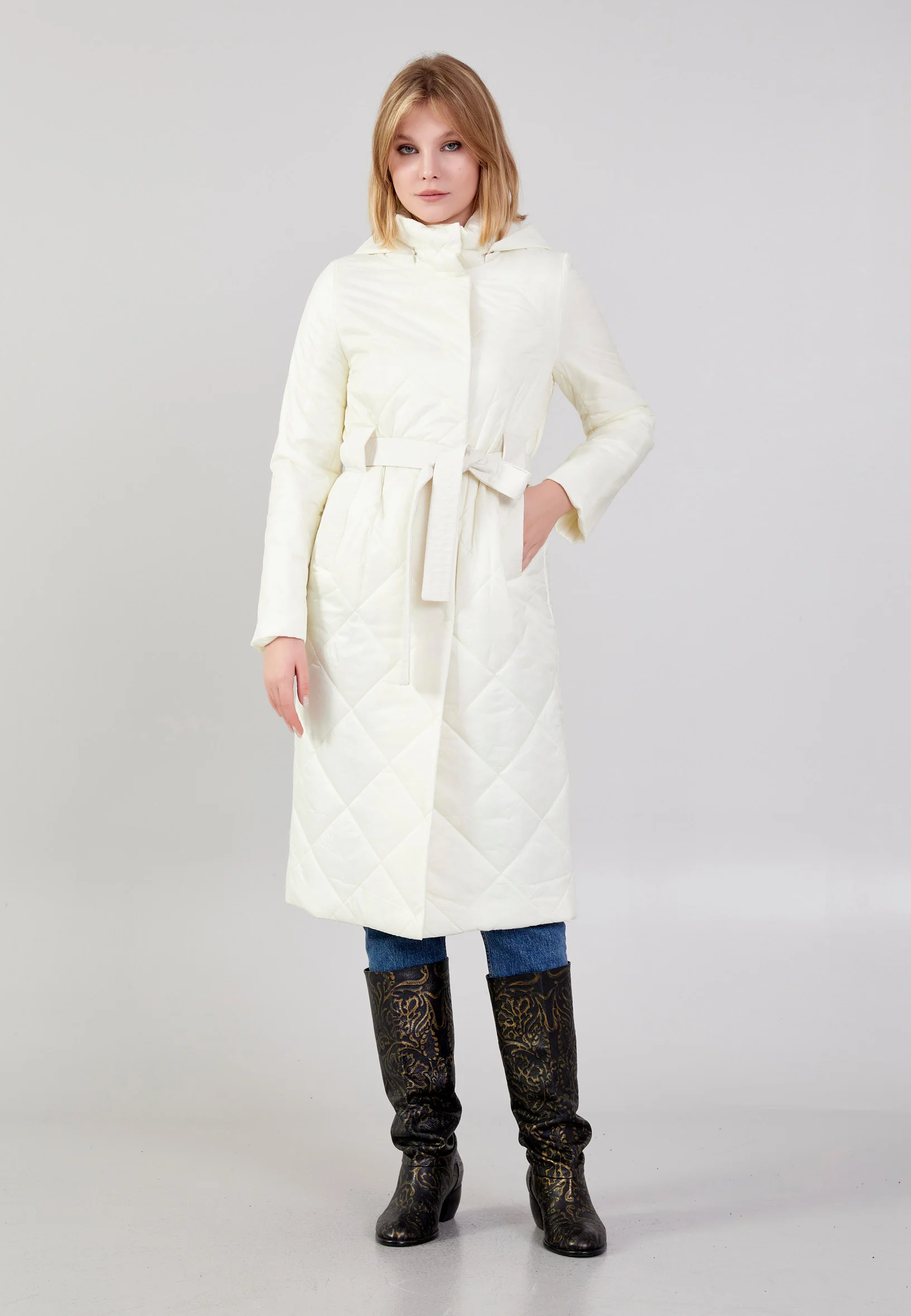 Polyester Solid Color Regular Coat cln2407 - Image 18