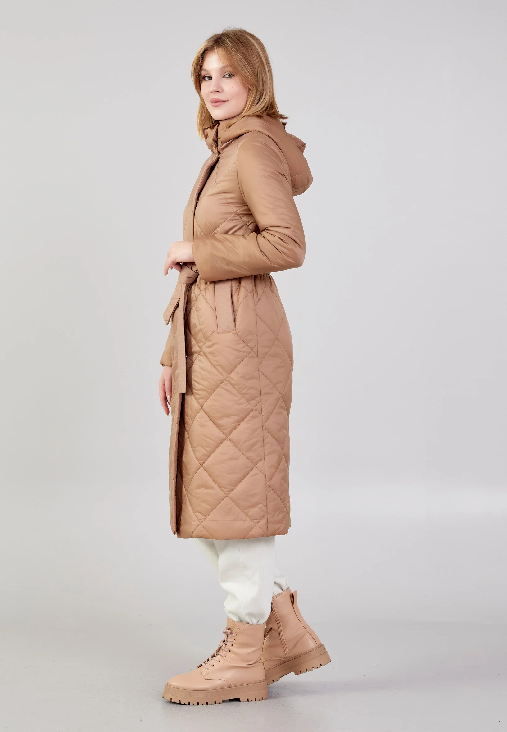Polyester Solid Color Regular Coat cln2407 - Image 23