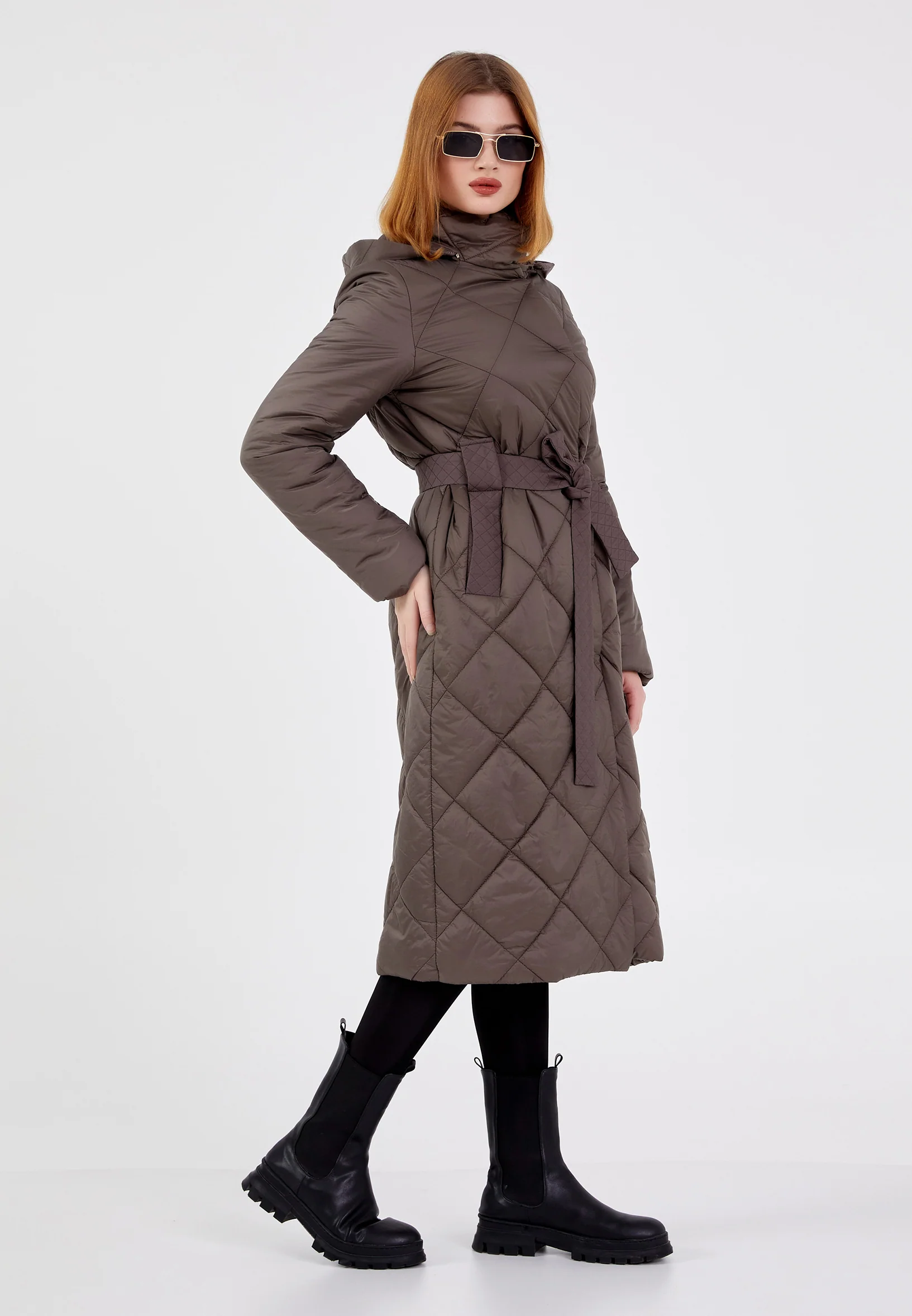 Polyester Solid Color Regular Coat cln2407 - Image 3
