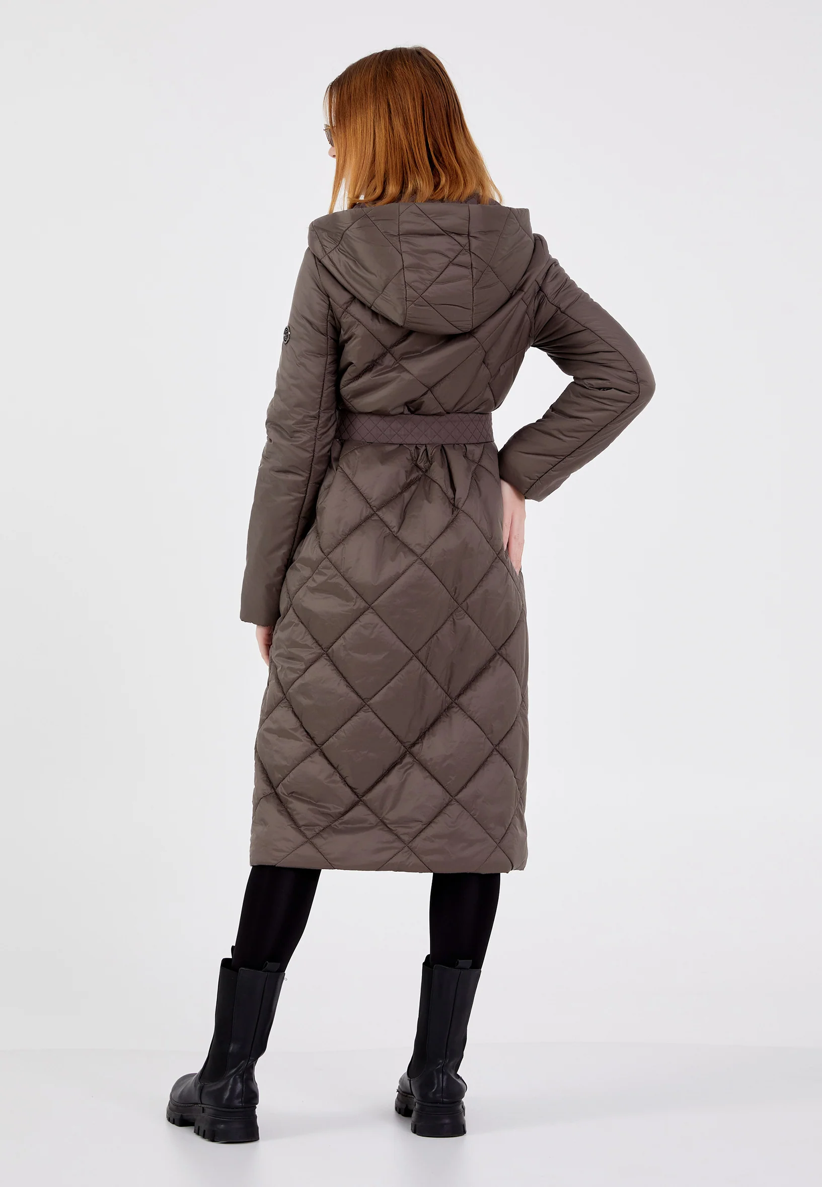 Polyester Solid Color Regular Coat cln2407 - Image 4