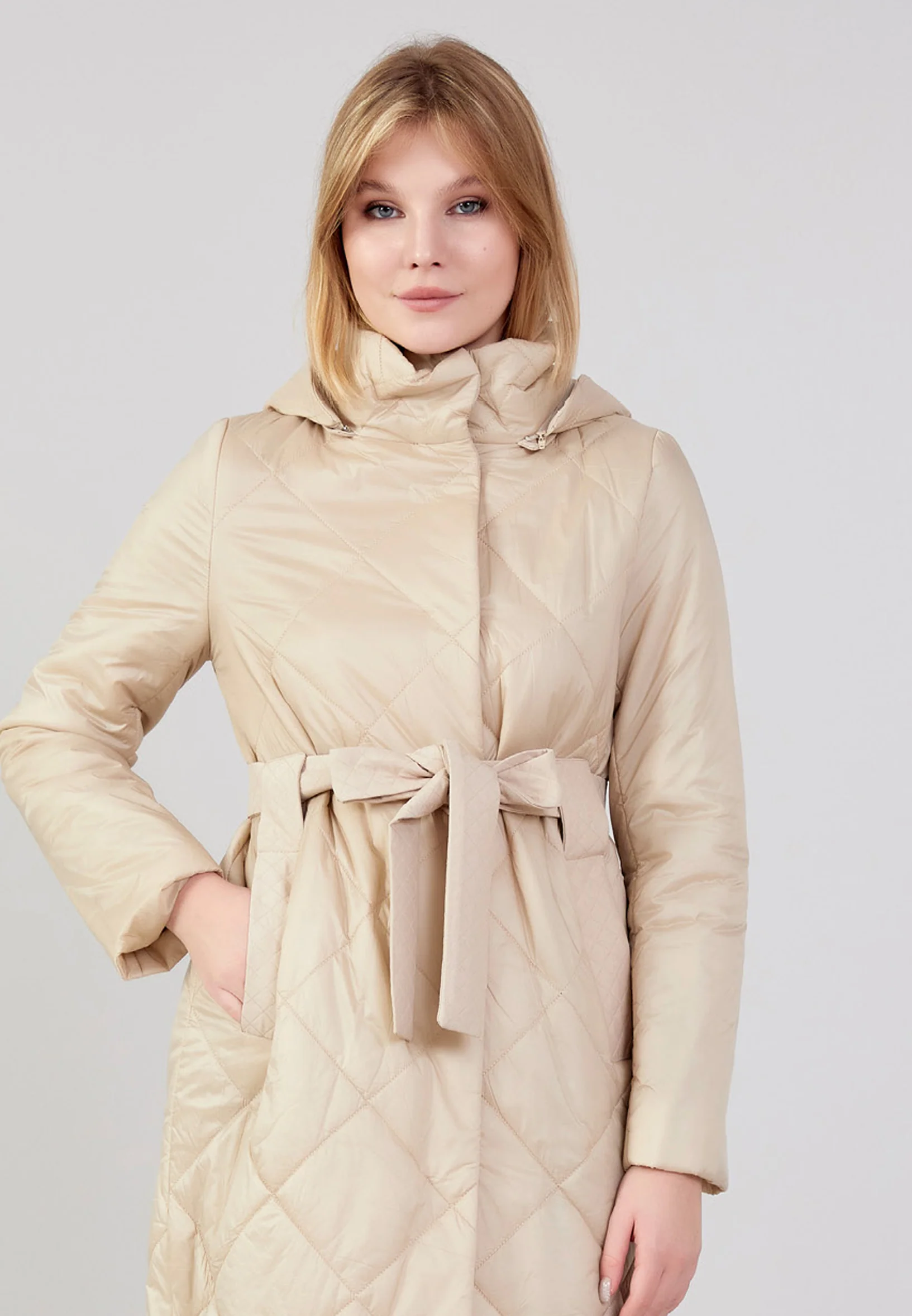 Polyester Solid Color Regular Coat cln2407 - Image 5