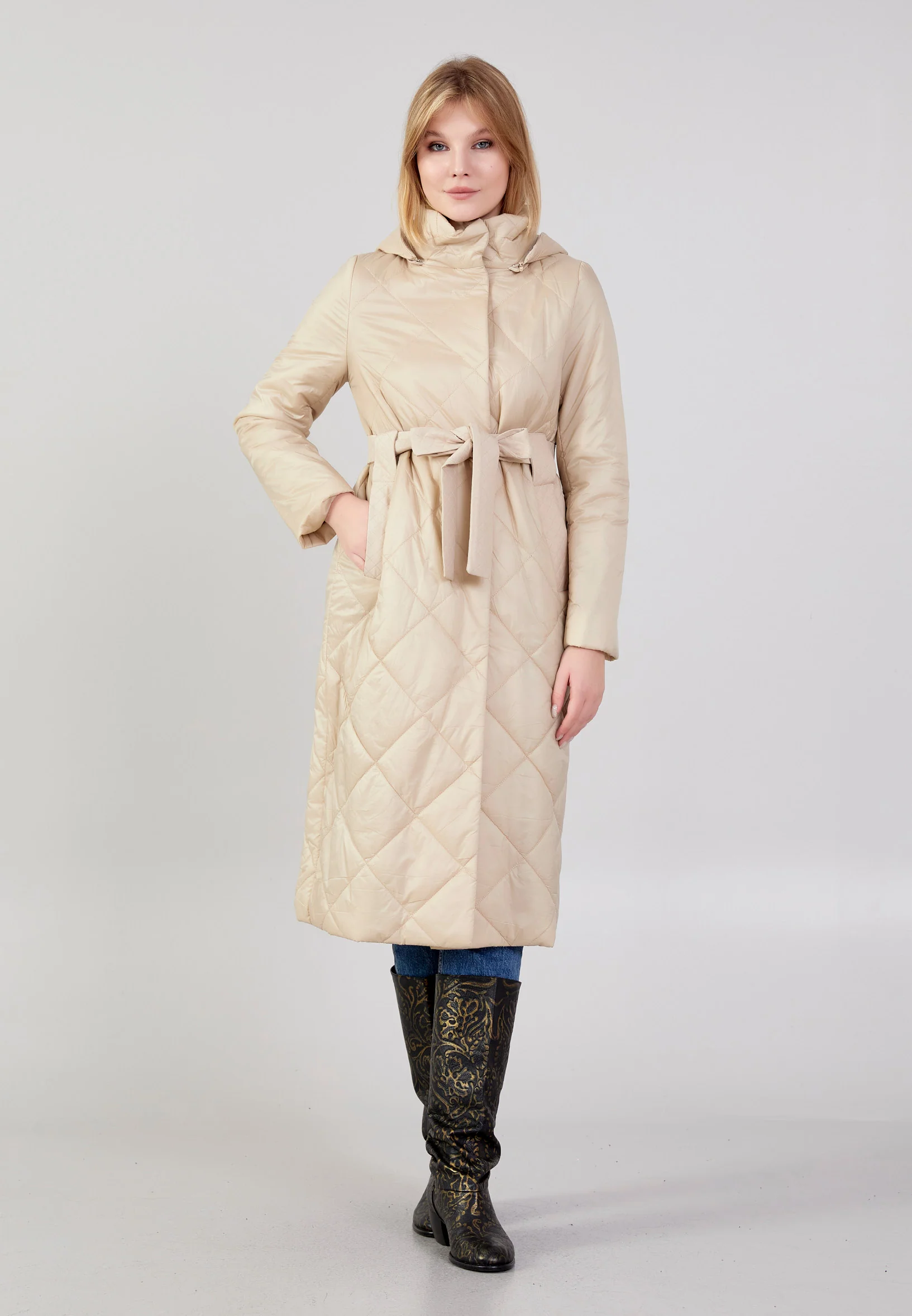 Polyester Solid Color Regular Coat cln2407 - Image 6