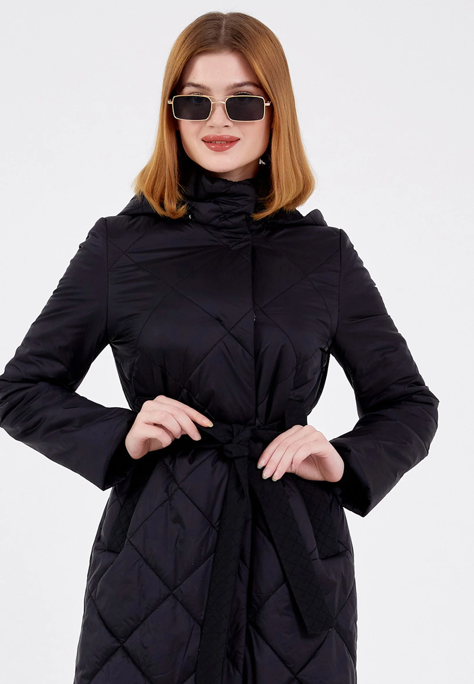Polyester Solid Color Regular Coat cln2407 - Image 9