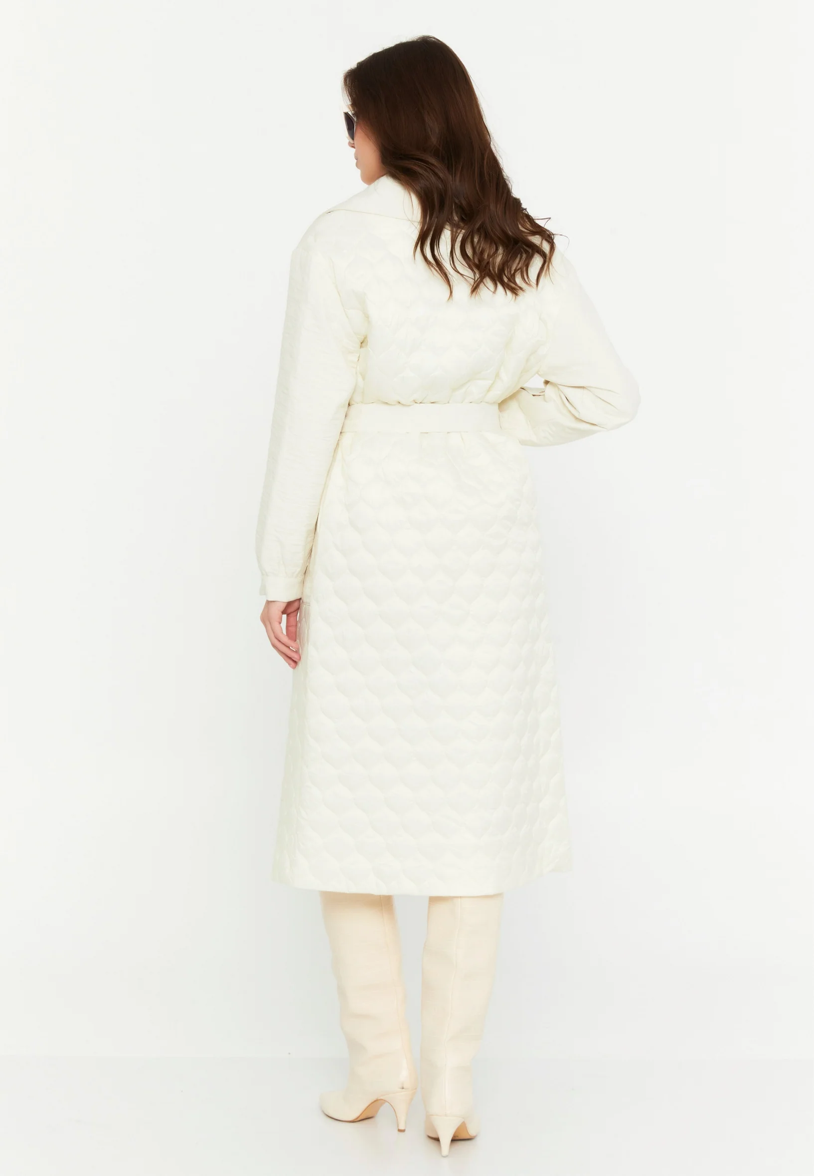 Polyester Solid Color Regular Coat cln2408 - Image 14