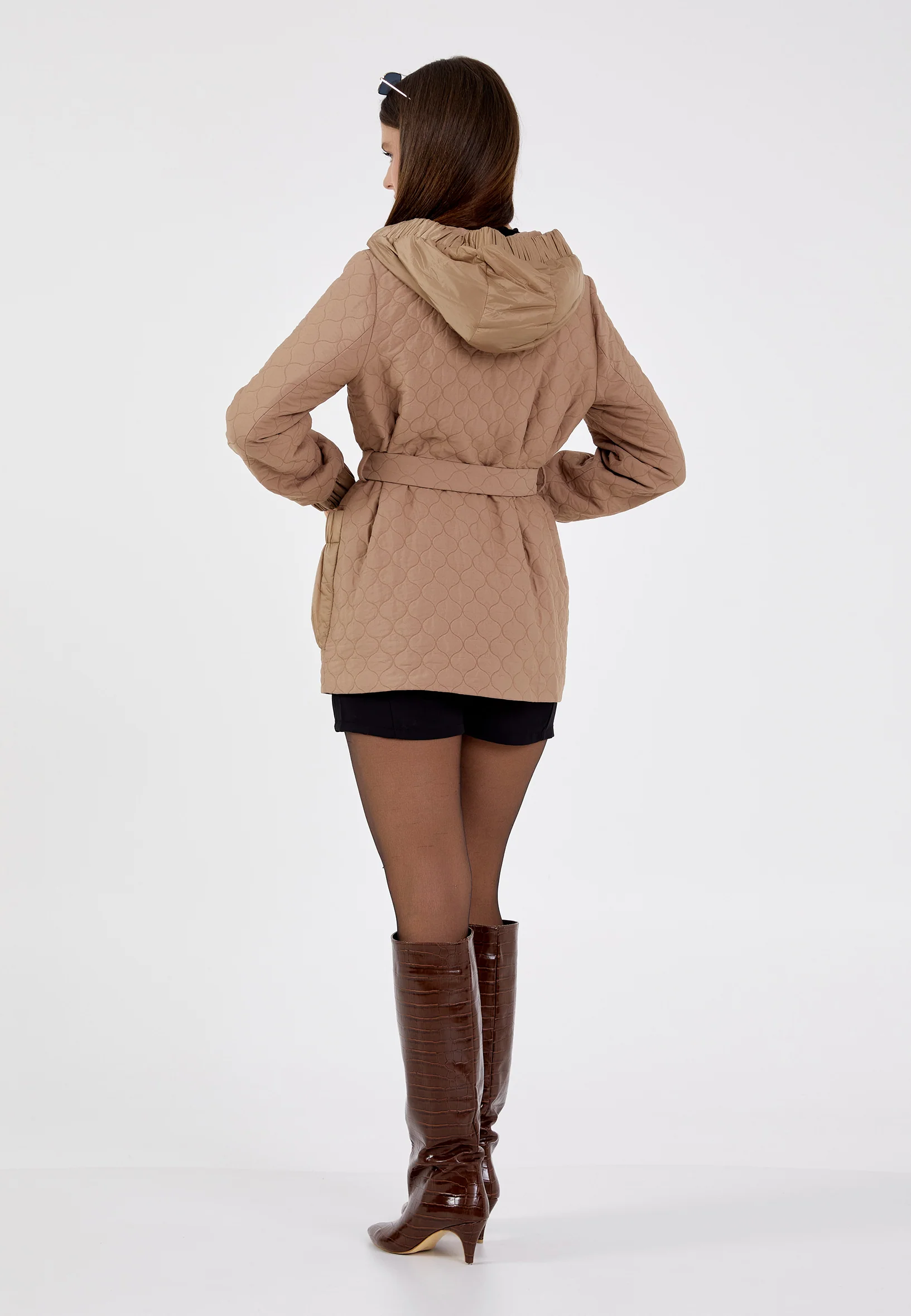 Polyester Solid Color Regular Coat cln2411 - Image 12