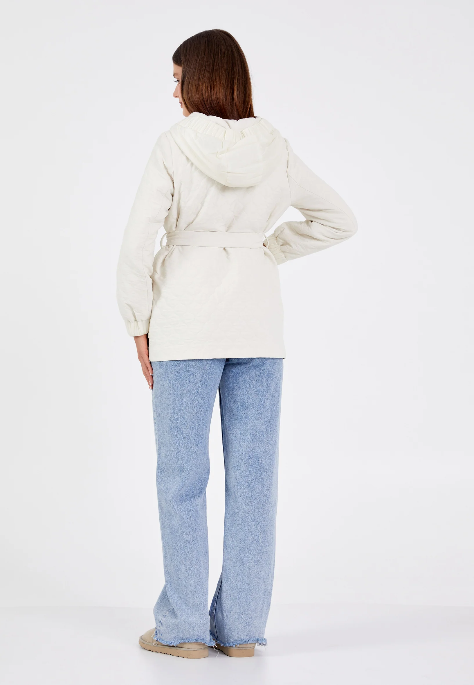 Polyester Solid Color Regular Coat cln2411 - Image 16
