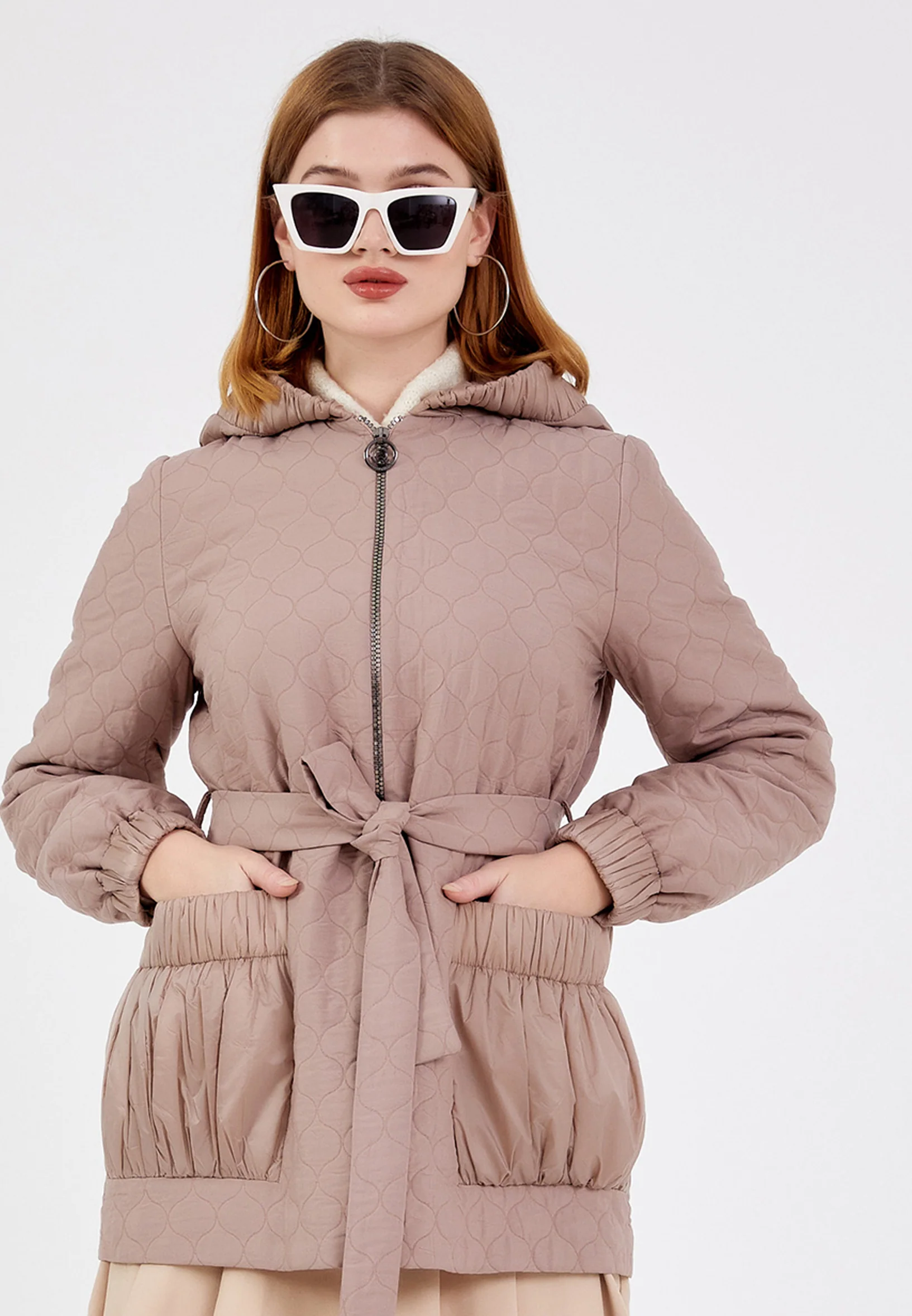 Polyester Solid Color Regular Coat cln2411 - Image 17