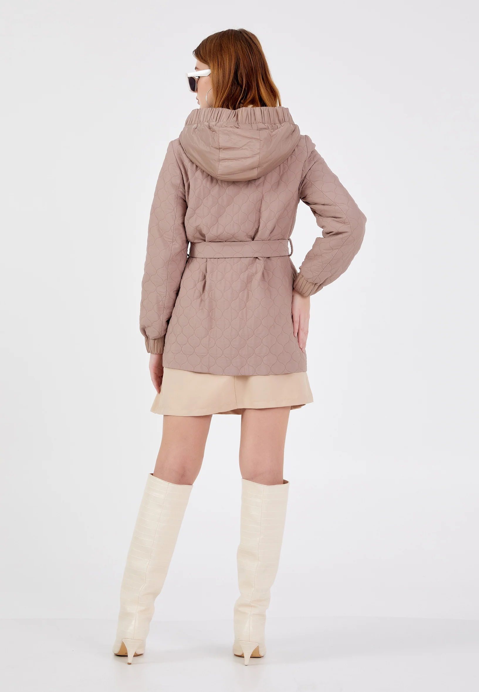 Polyester Solid Color Regular Coat cln2411 - Image 20