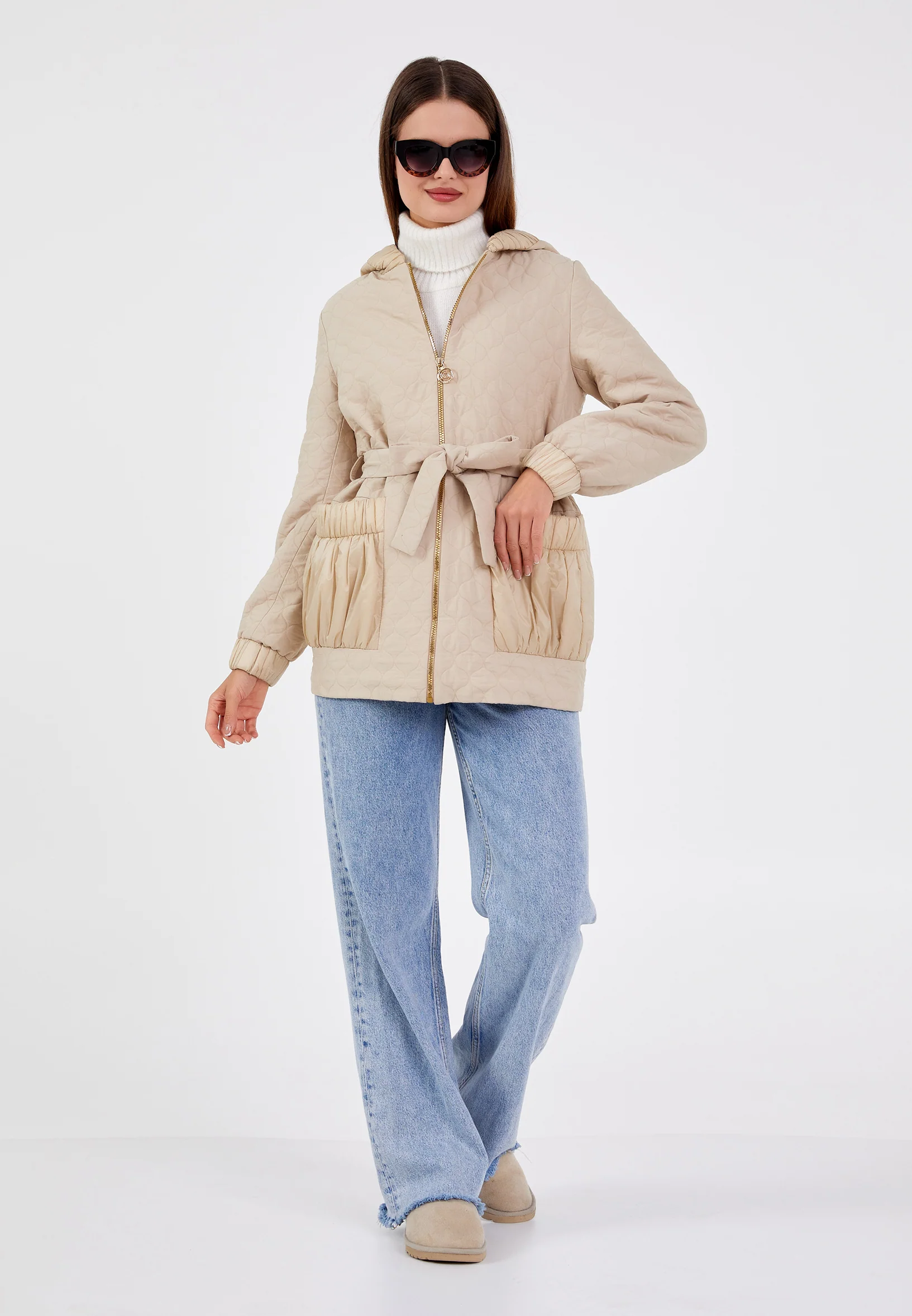Polyester Solid Color Regular Coat cln2411 - Image 6