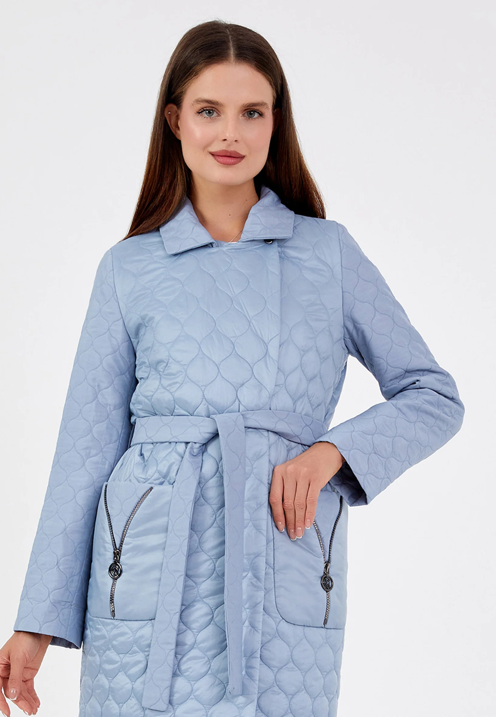 Polyester Solid Color Regular Coat cln2436