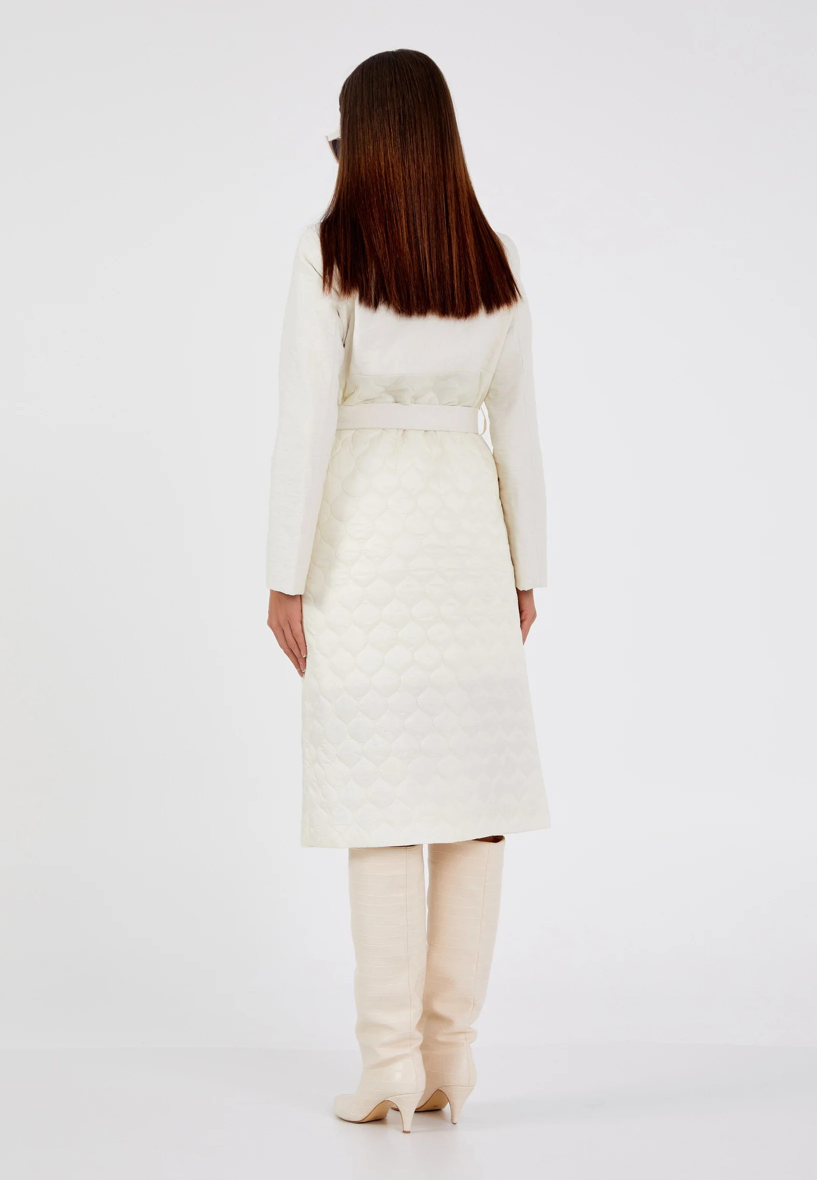 Polyester Solid Color Regular Coat cln2436 - Image 16