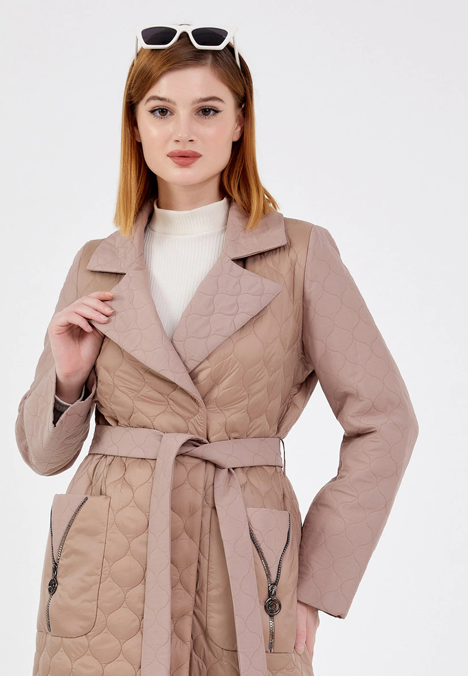 Polyester Solid Color Regular Coat cln2436 - Image 17