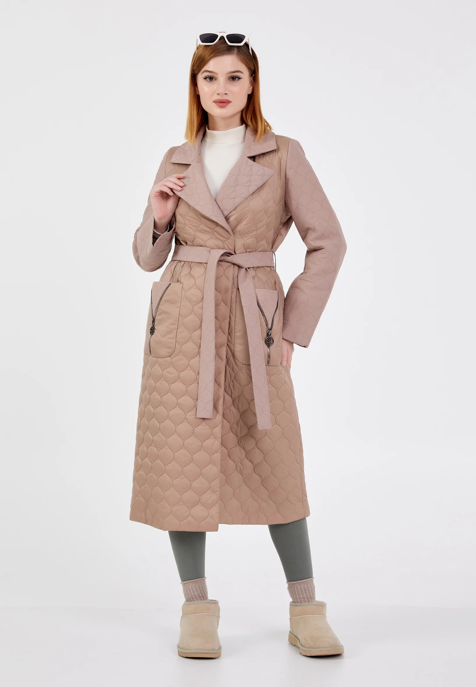 Polyester Solid Color Regular Coat cln2436 - Image 18