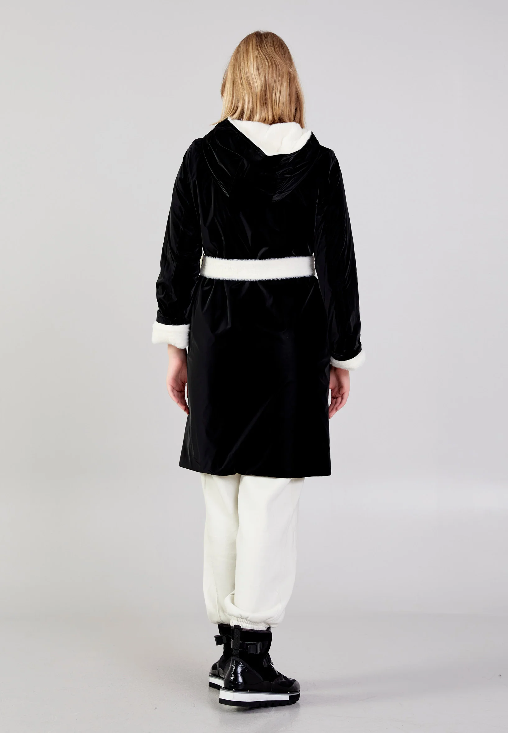 Polyester Solid Color Regular Coat cln2476 - Image 12