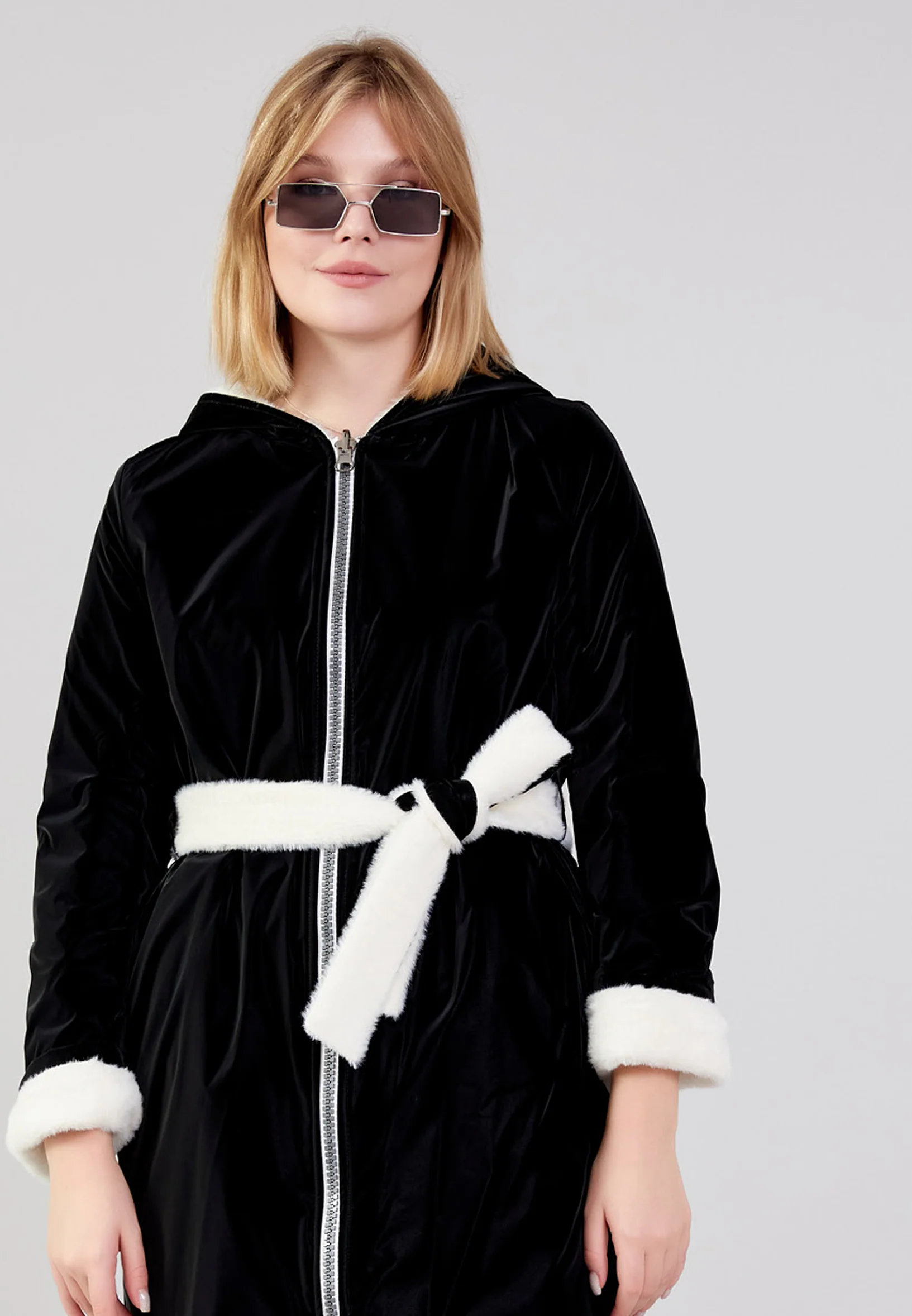 Polyester Solid Color Regular Coat cln2476 - Image 9