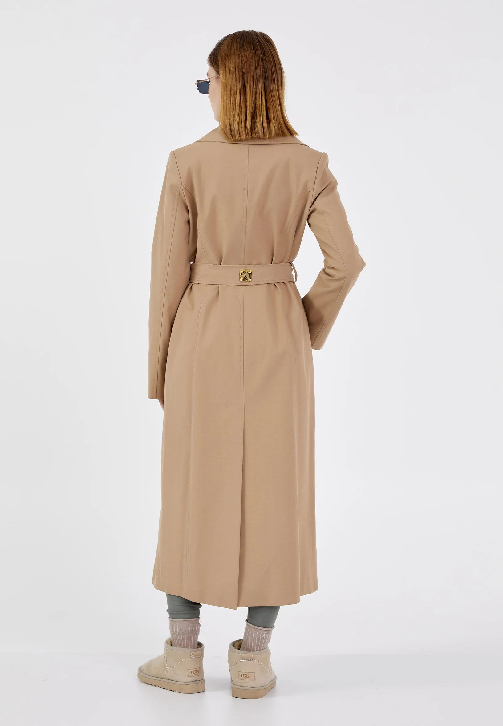 Polyester Solid Color Regular Coat grm0336 - Image 4