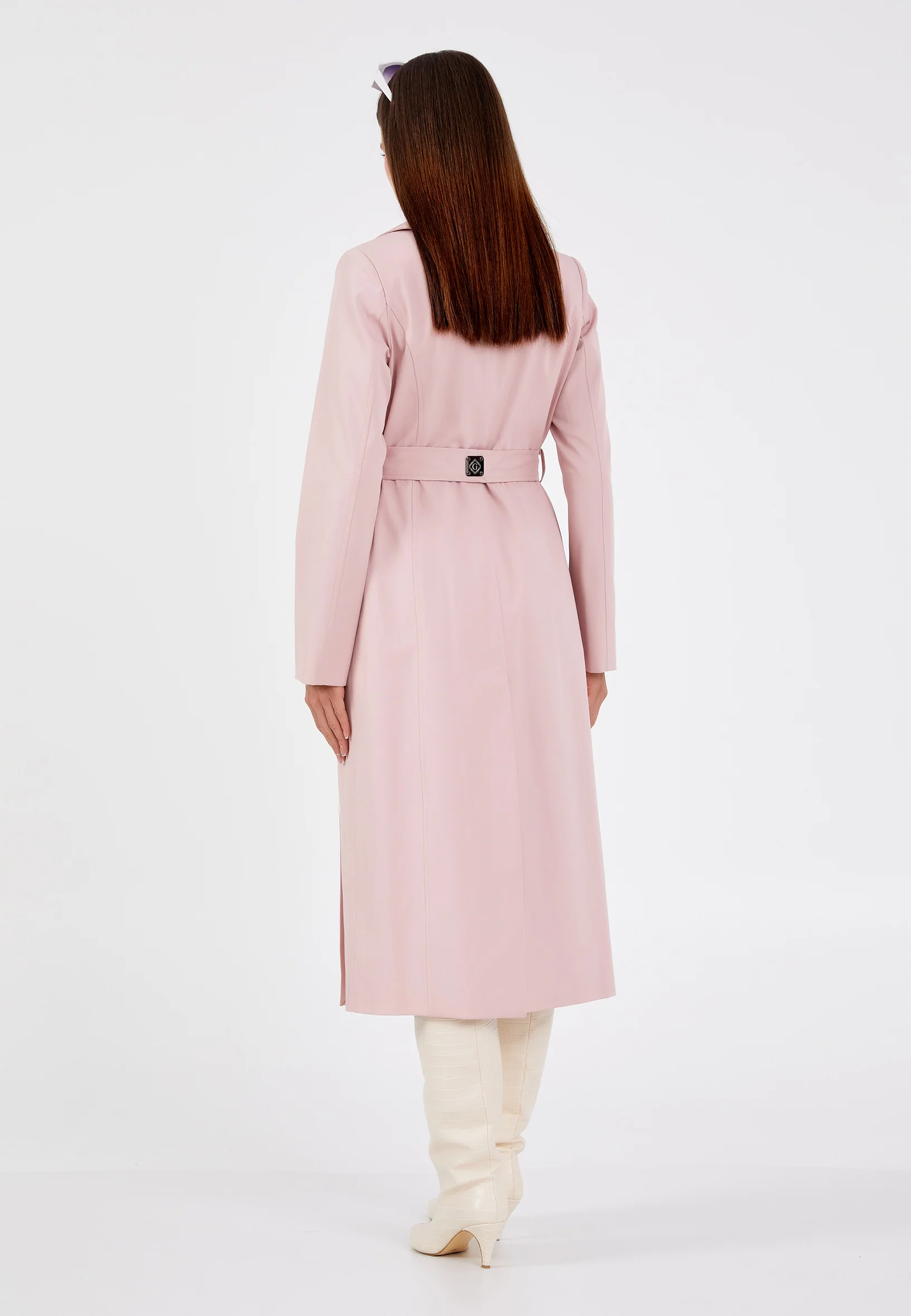 Polyester Solid Color Regular Coat grm0336 - Image 8
