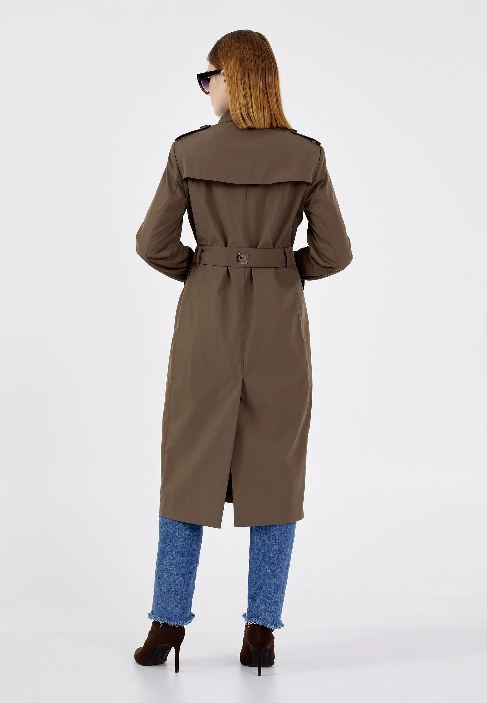 Polyester Solid Color Regular Coat grm0364 - Image 6