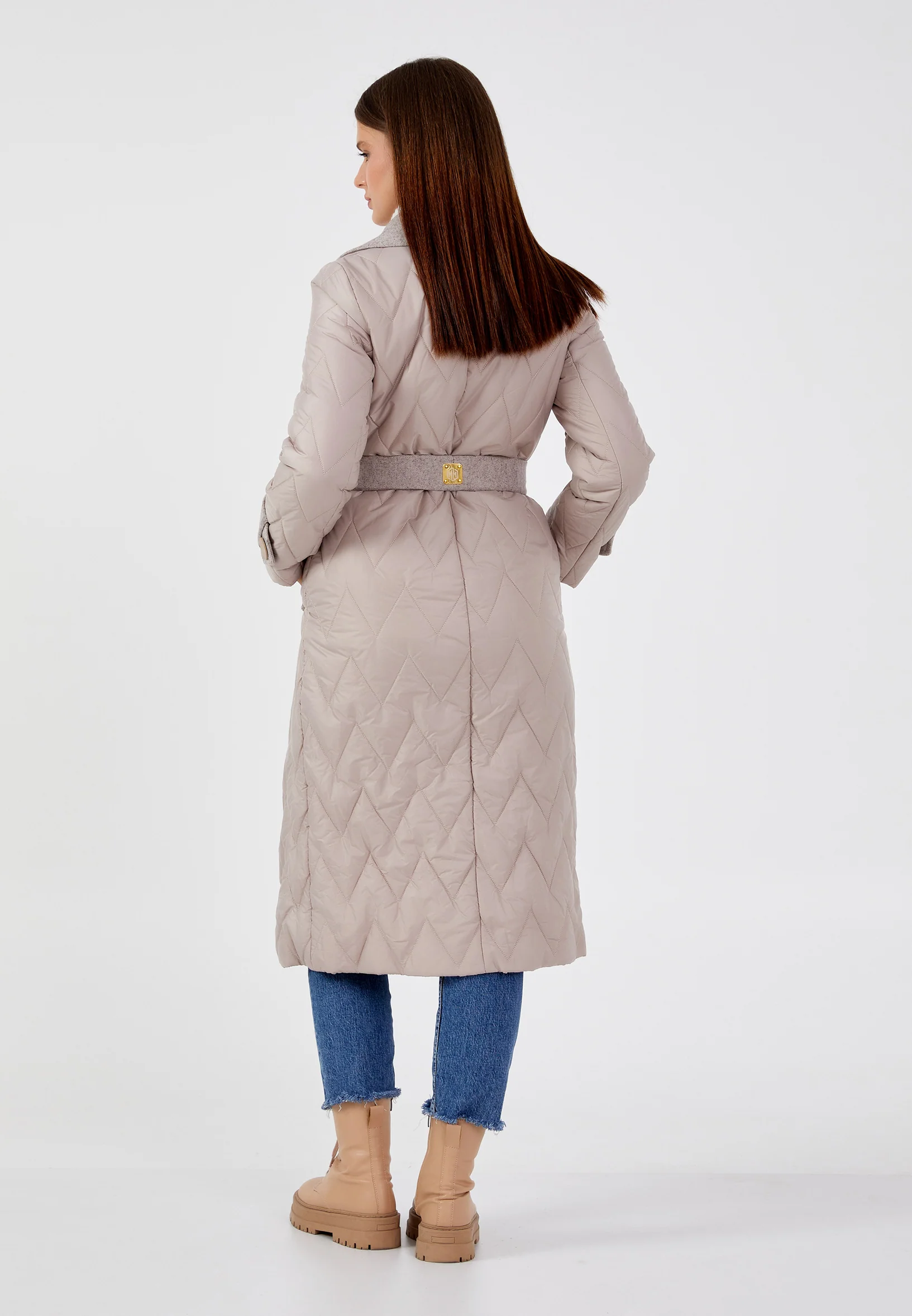 Polyester Solid Color Regular Coat mml0194 - Image 4