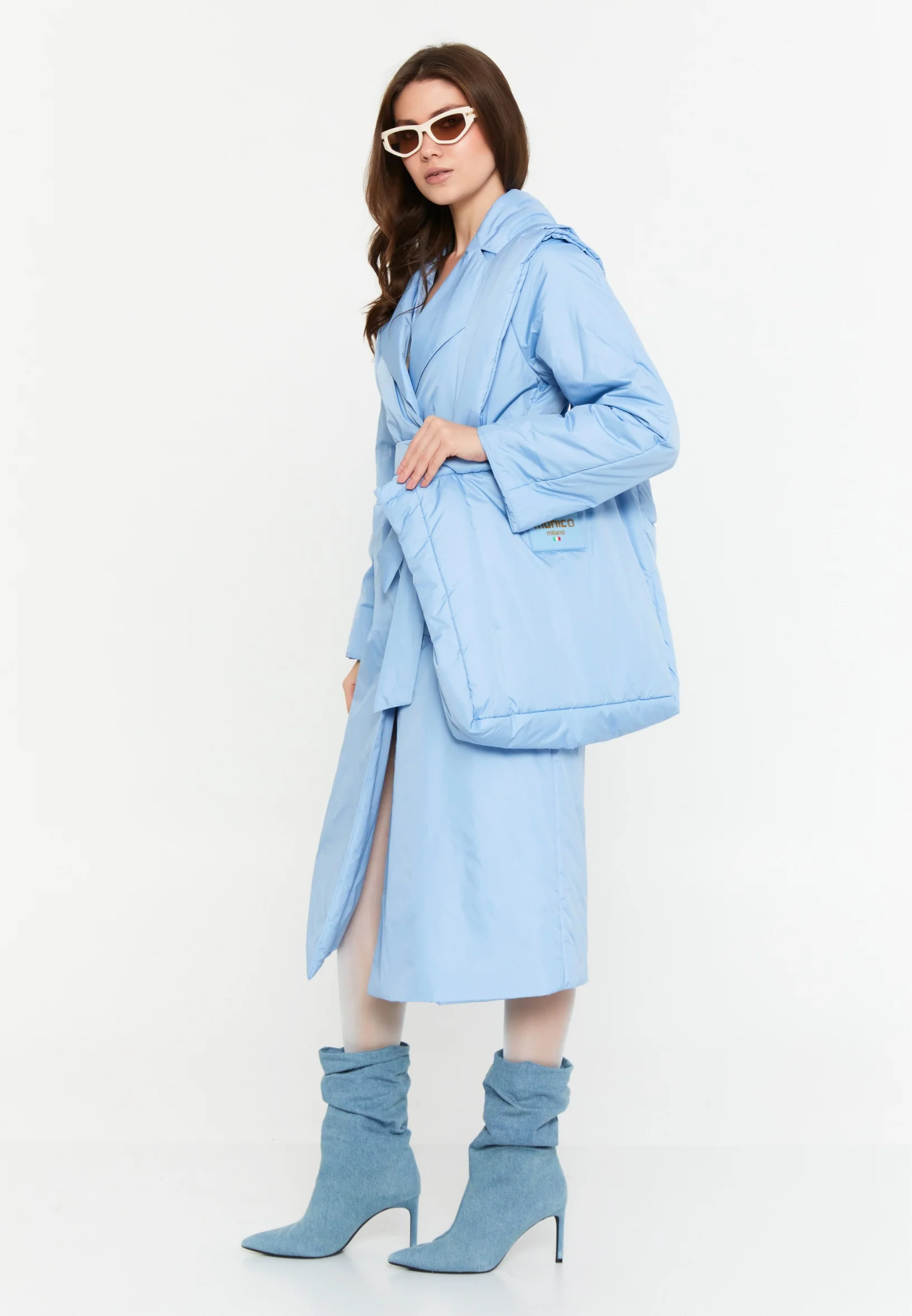 Polyester Solid Color Regular Coat mml0319 - Image 14