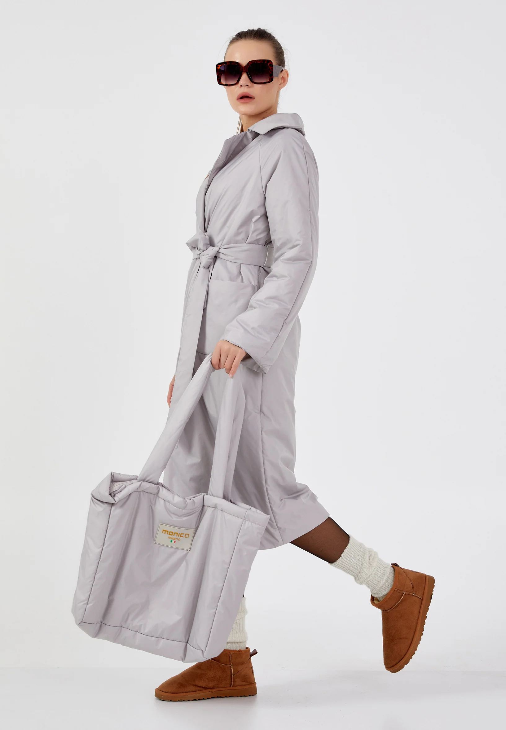 Polyester Solid Color Regular Coat mml0319 - Image 3