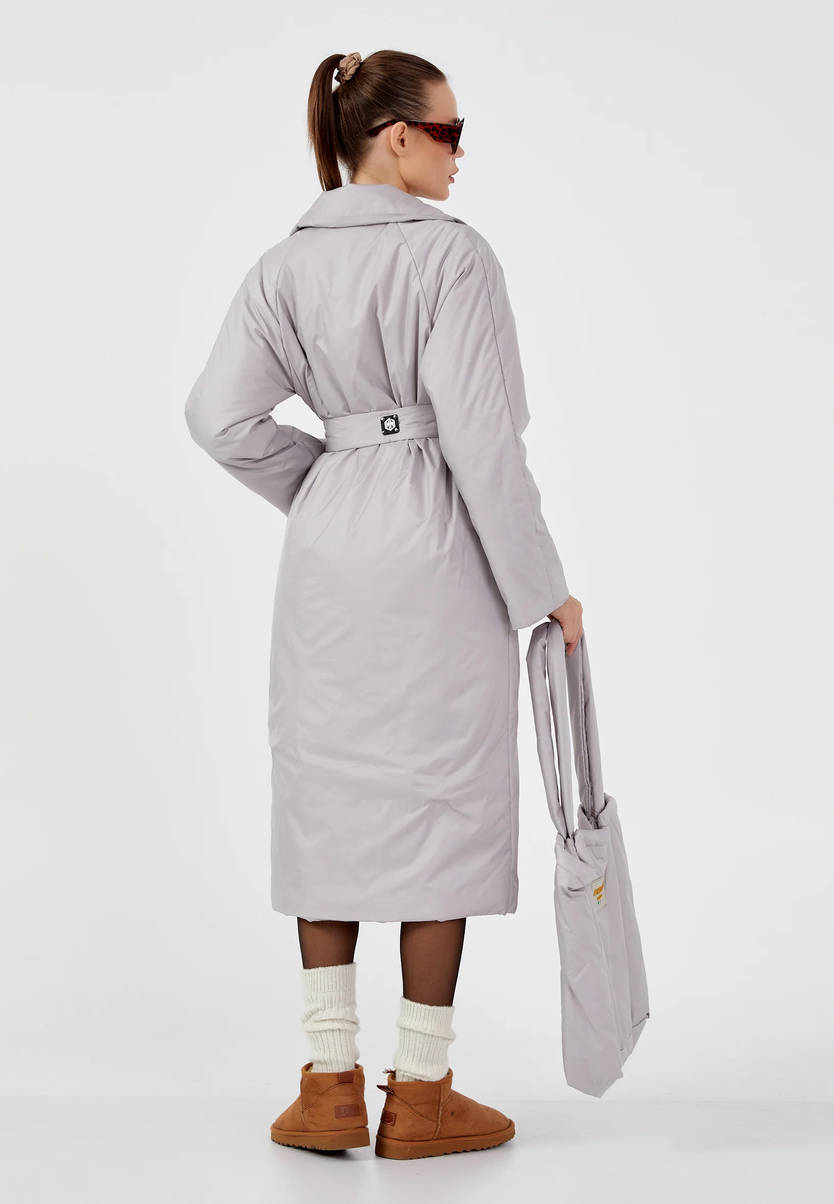 Polyester Solid Color Regular Coat mml0319 - Image 4