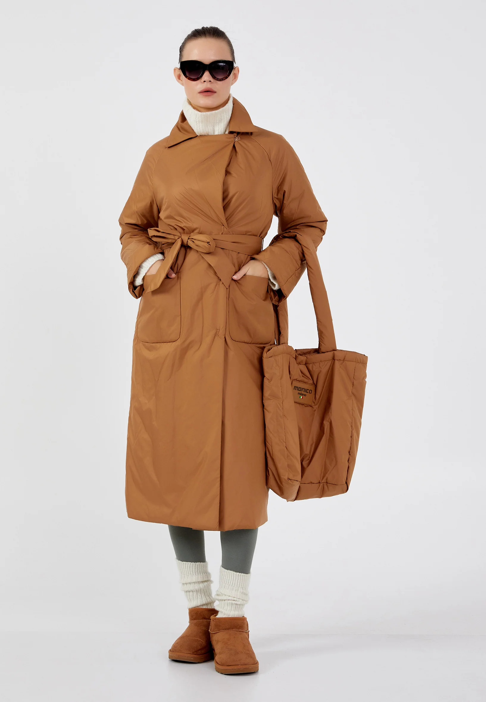 Polyester Solid Color Regular Coat mml0319 - Image 7
