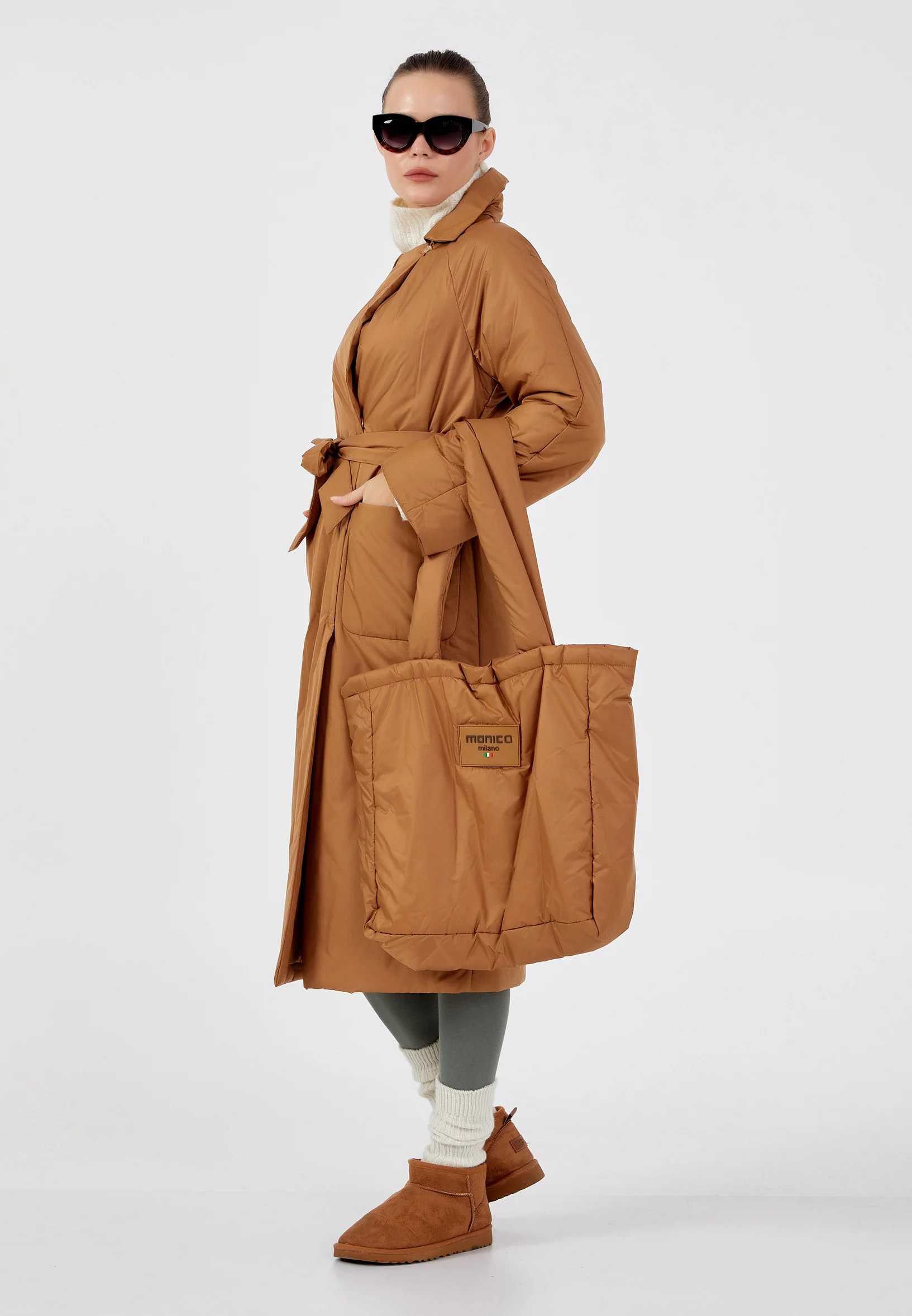 Polyester Solid Color Regular Coat mml0319 - Image 8