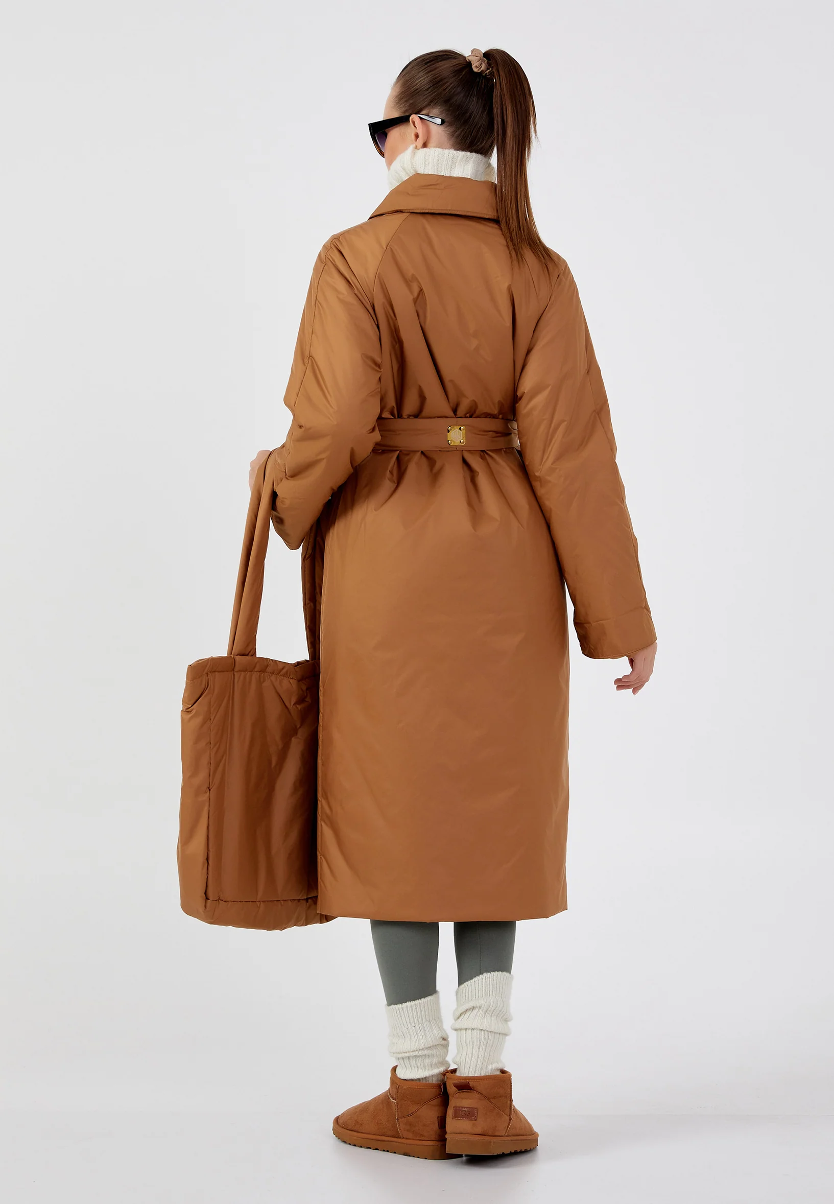 Polyester Solid Color Regular Coat mml0319 - Image 9