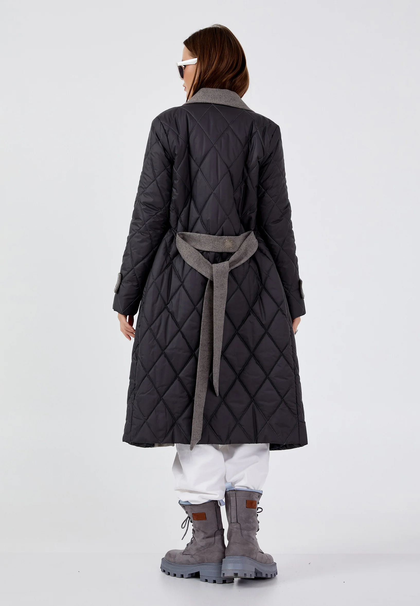 Polyester Solid Color Regular Coat mml0380 - Image 2