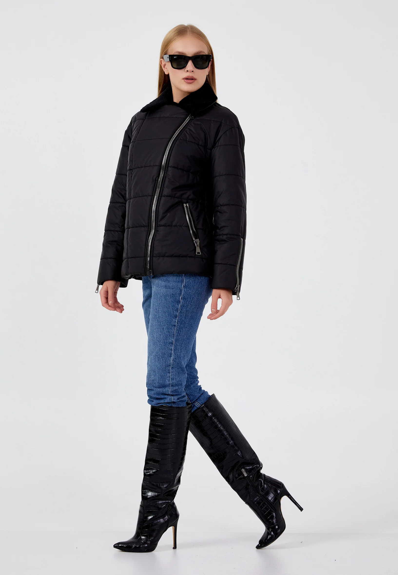 Polyester Solid Color Regular Coat mml0435 - Image 3