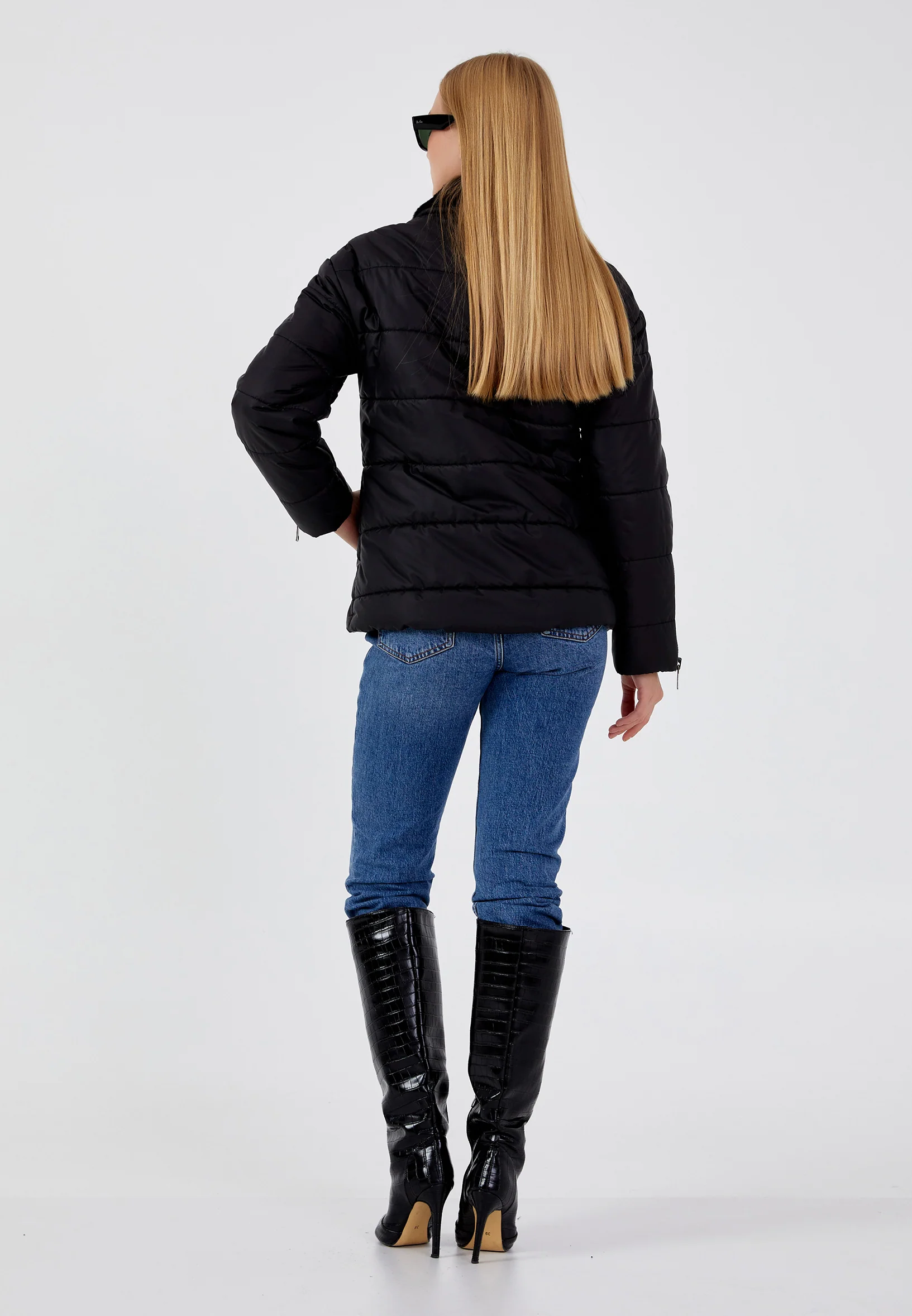 Polyester Solid Color Regular Coat mml0435 - Image 4