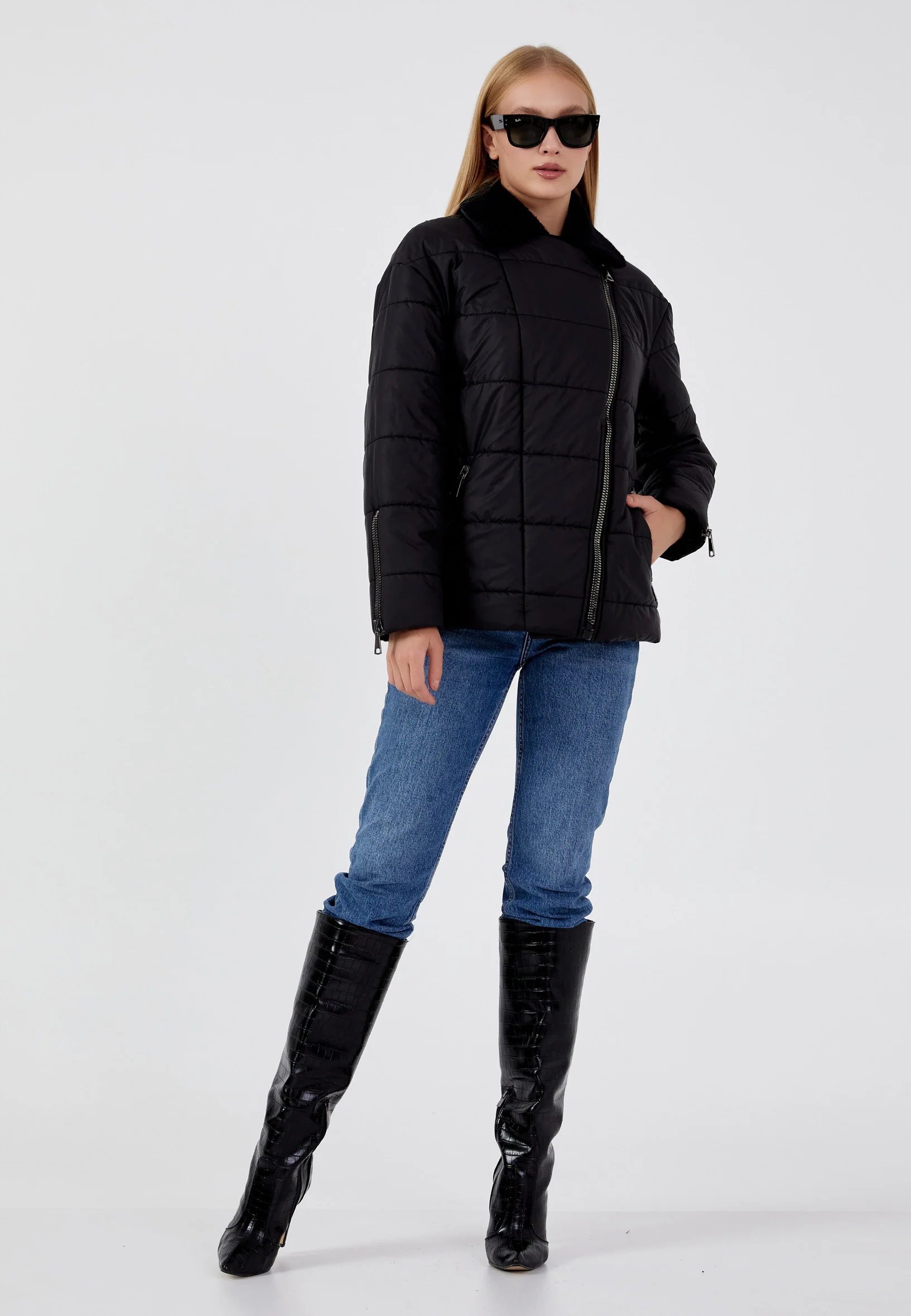 Polyester Solid Color Regular Coat mml0435 - Image 5