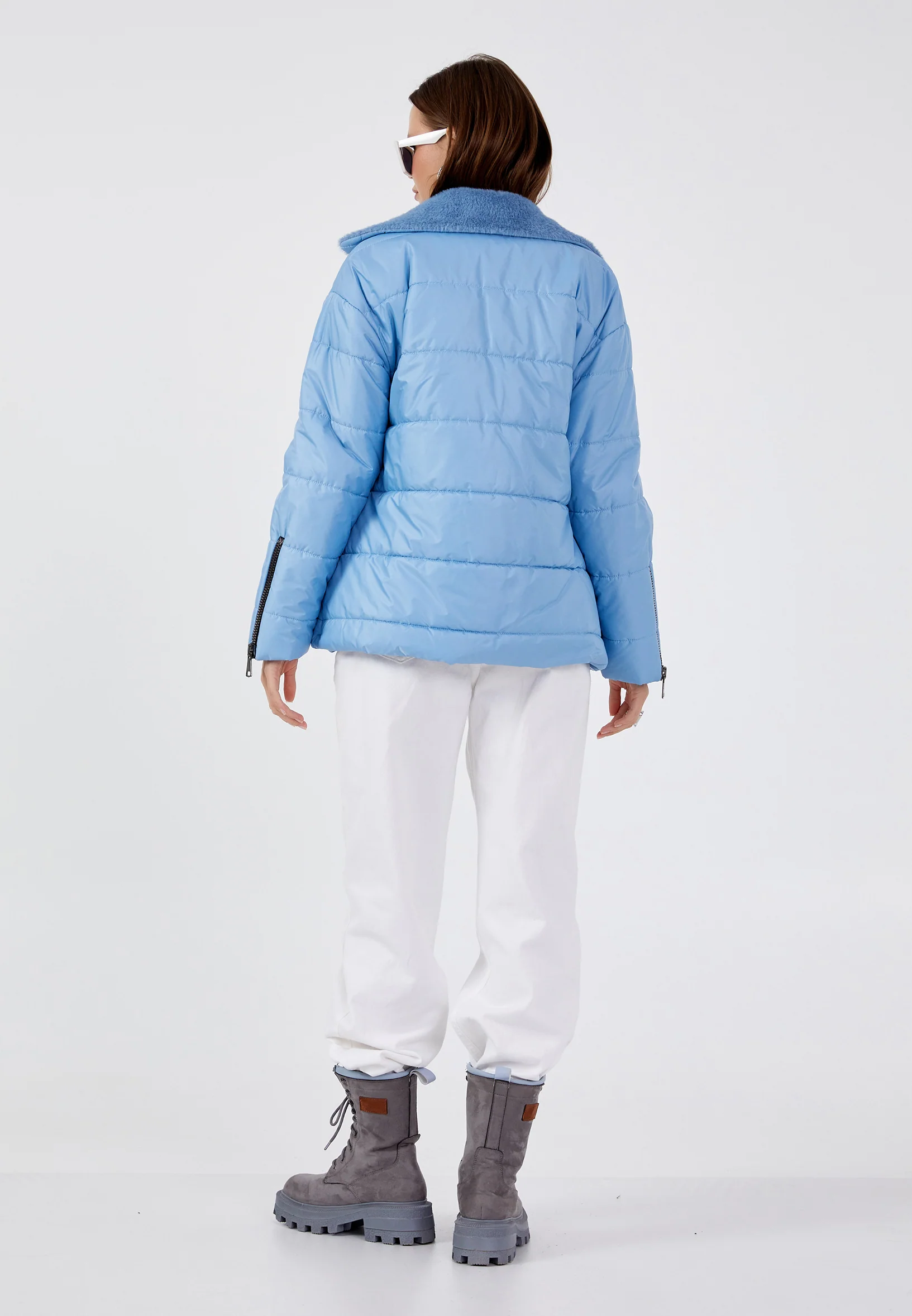 Polyester Solid Color Regular Coat mml0435 - Image 9