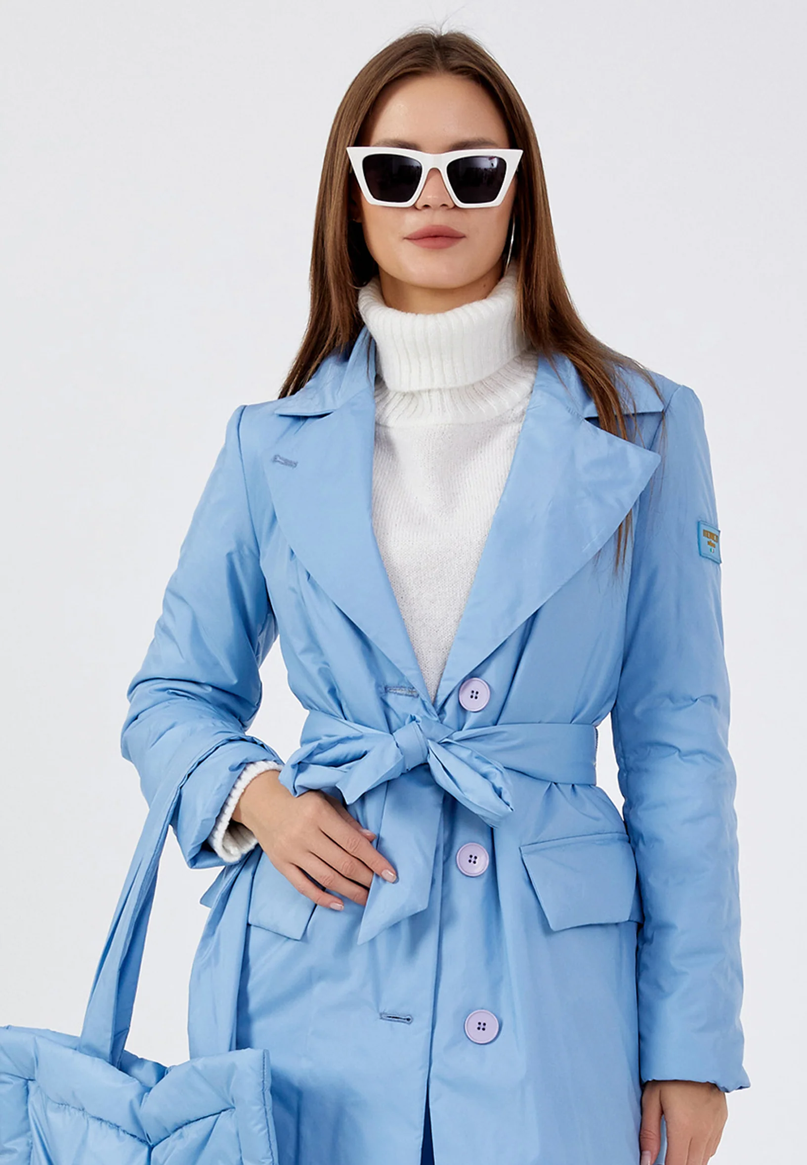 Polyester Solid Color Regular Coat mml0448 - Image 5