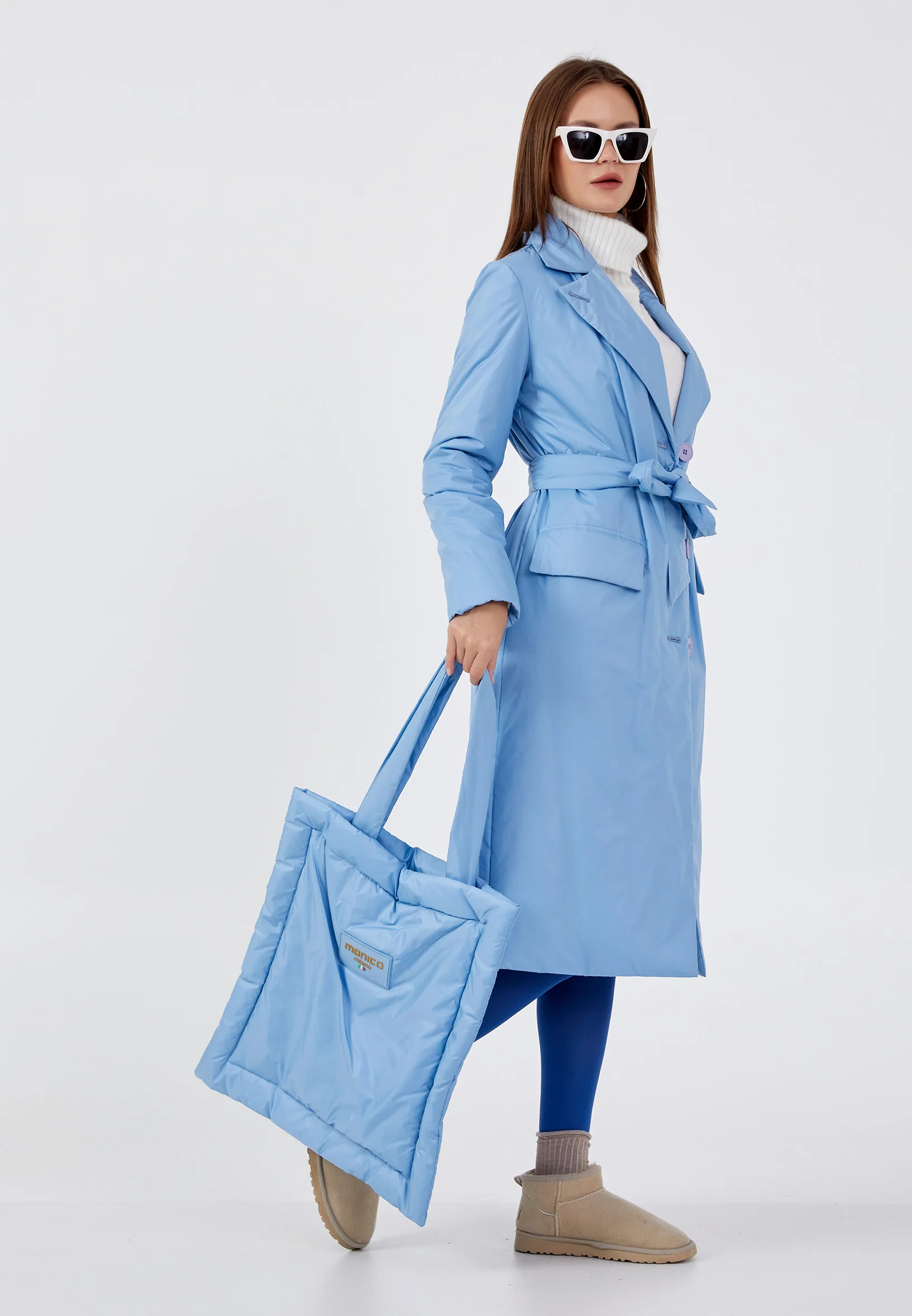 Polyester Solid Color Regular Coat mml0448 - Image 7