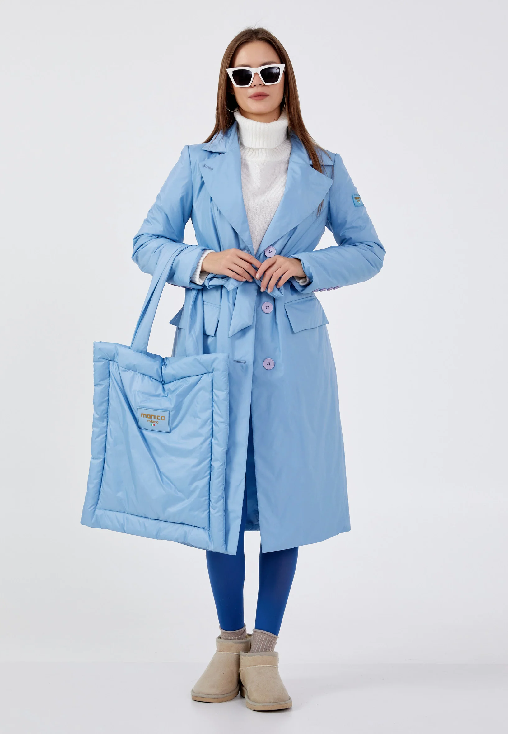 Polyester Solid Color Regular Coat mml0448 - Image 9