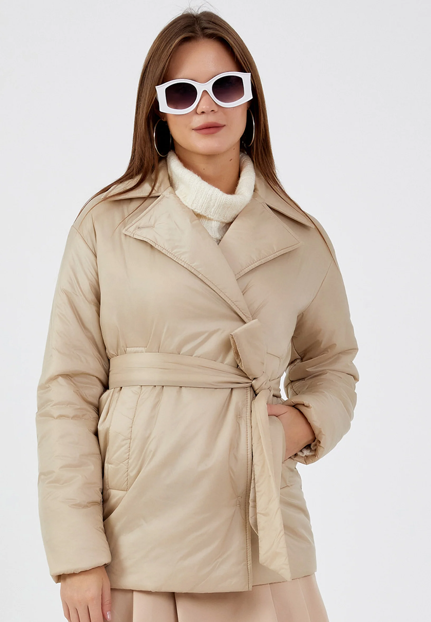 Polyester Solid Color Regular Coat mml0452